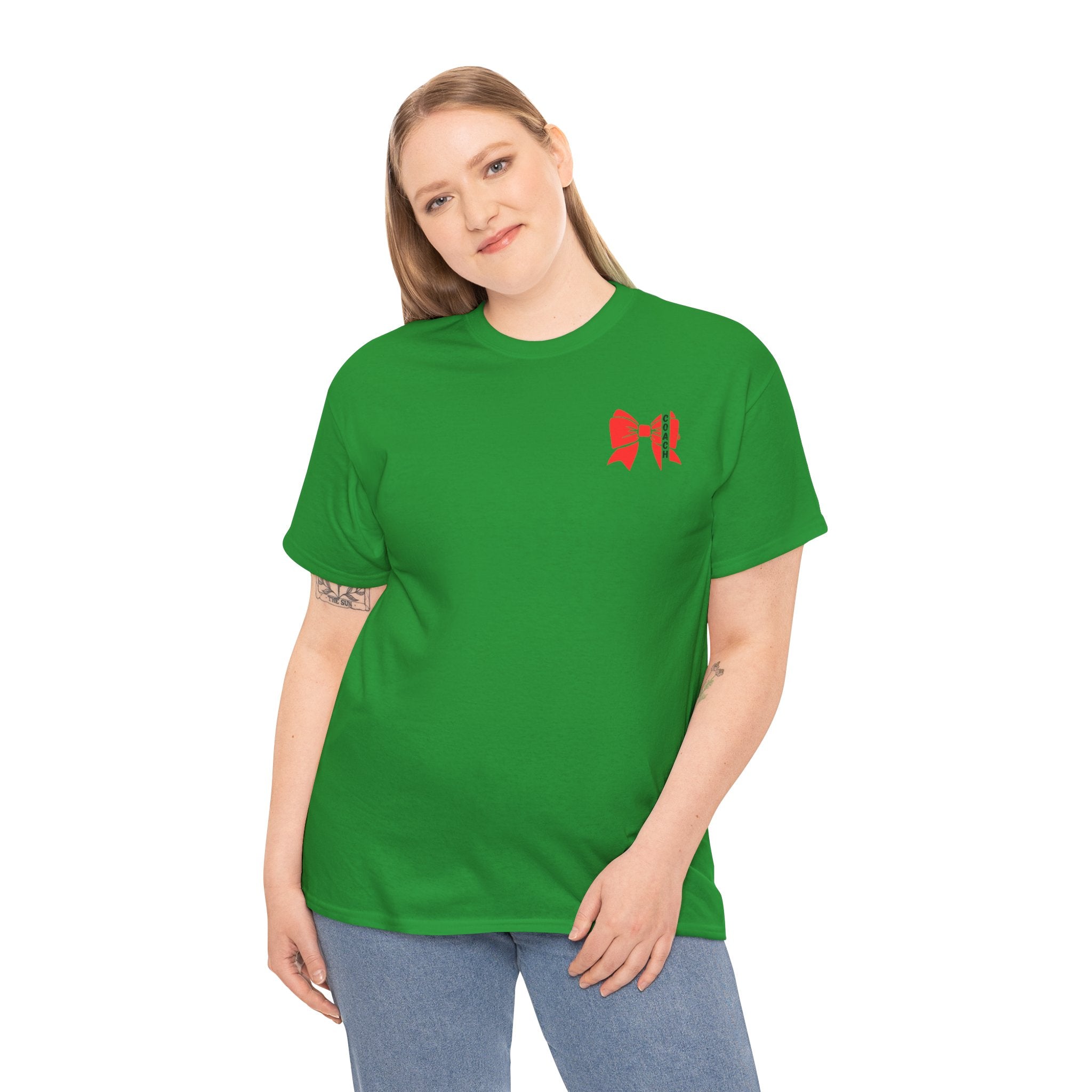 Cheer Coach T-Shirt mit Roter Bow