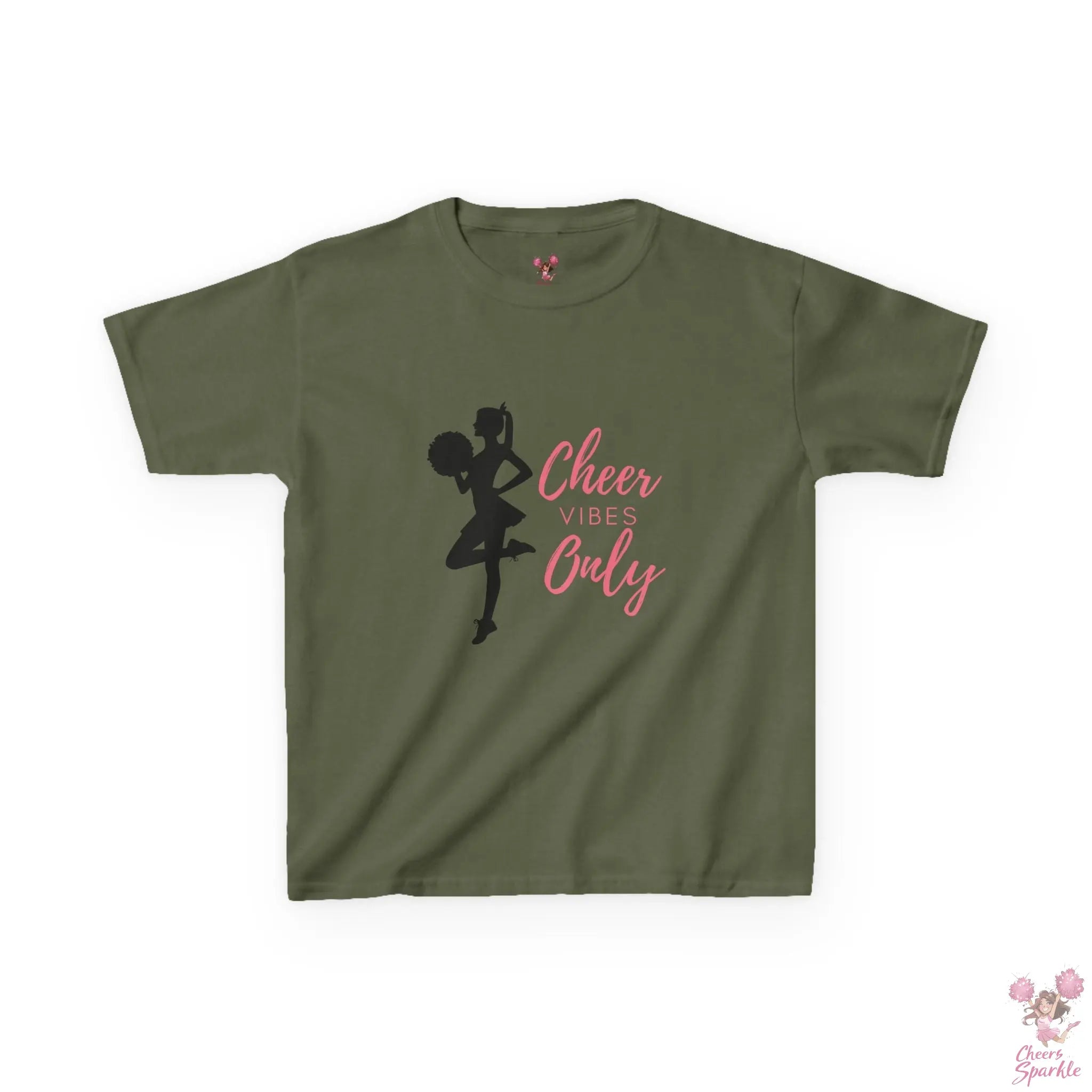 Kids "Cheer Vibes Only" T-Shirt Printify
