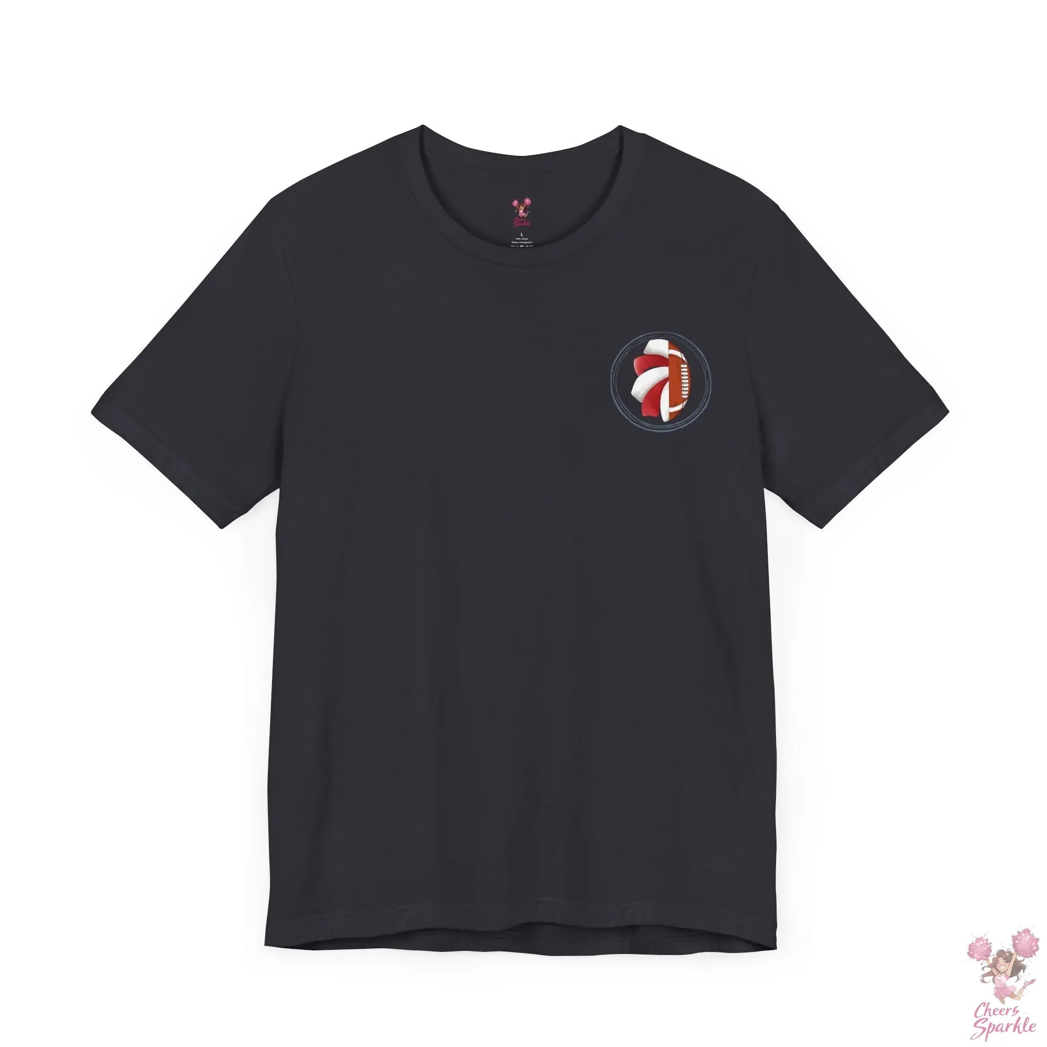 Mom T-Shirt "I Cheer for both Teams" Cheers and Sparkle