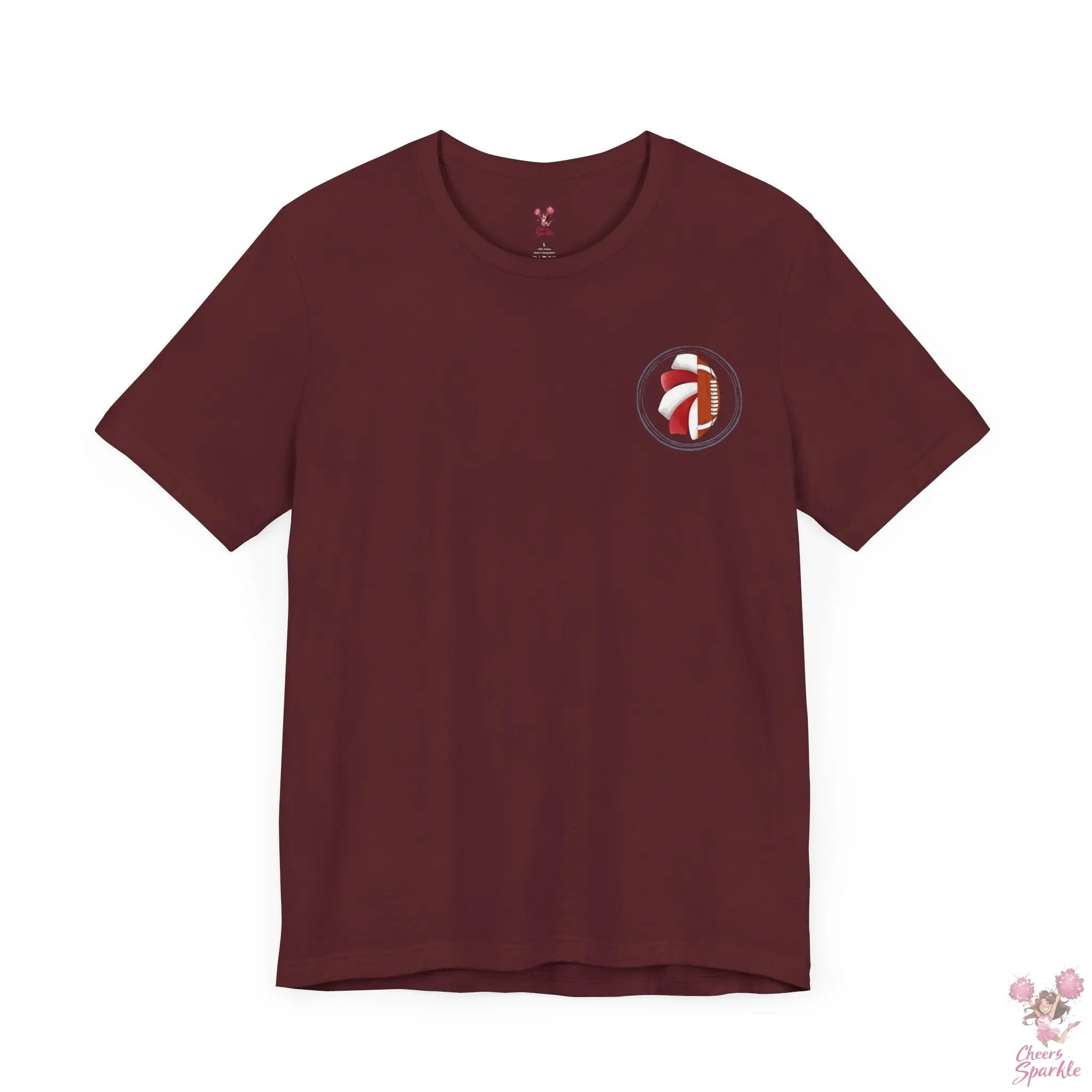 Mom T-Shirt "I Cheer for both Teams" Cheers and Sparkle