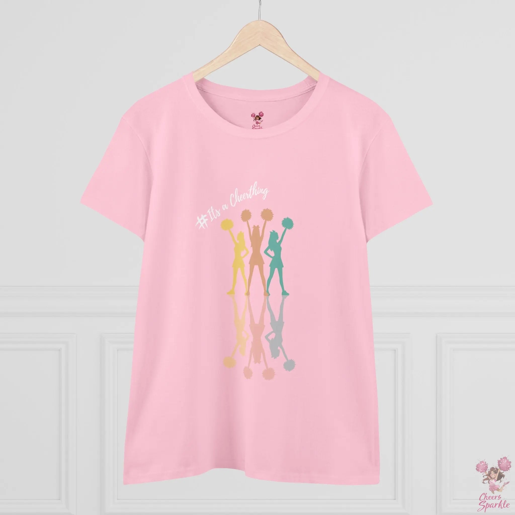 Cheerleader Silhouette T-Shirt"#Its a Cheerthing" - Cheers and Sparkle