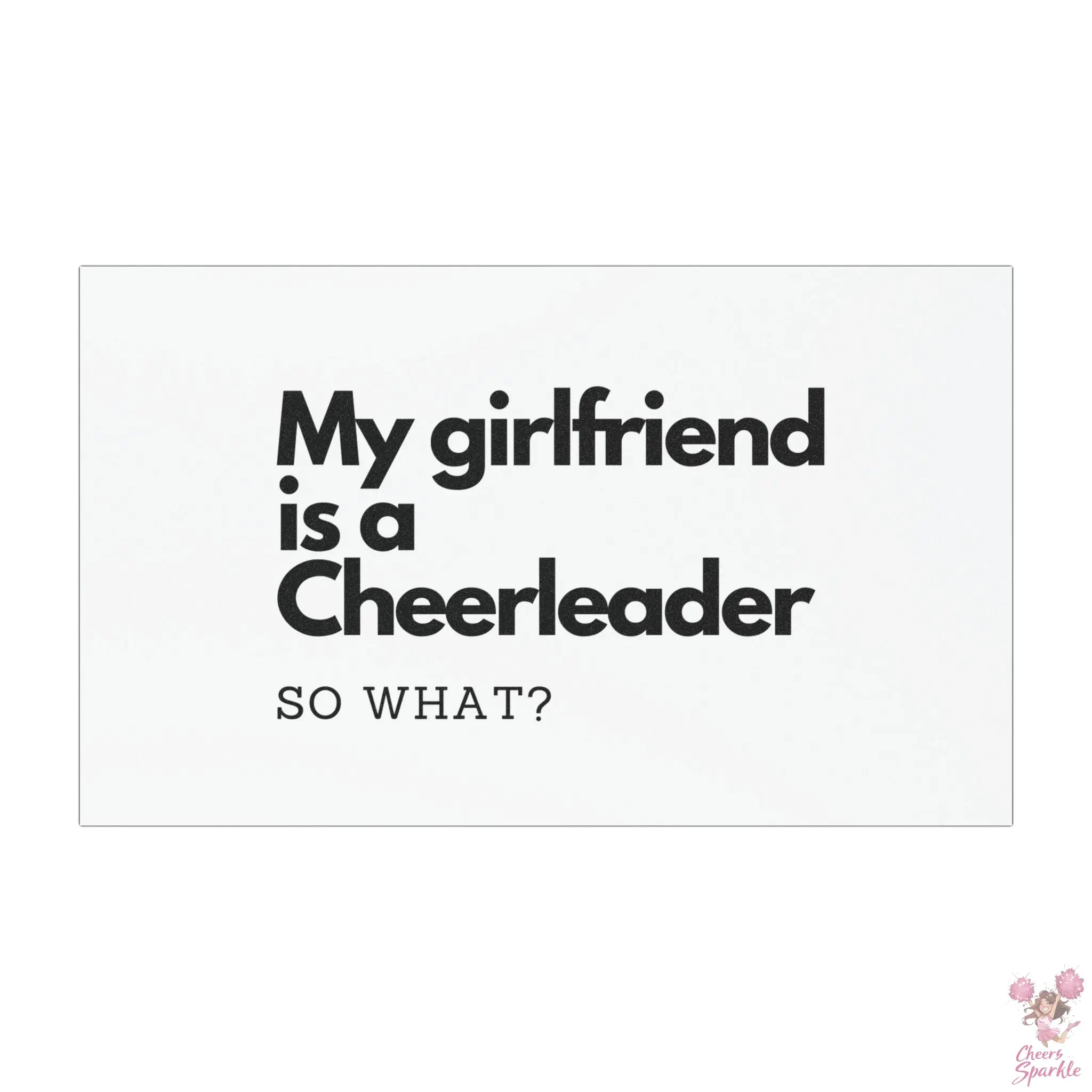 Auto Magnet „My Girlfriend is a Cheerleader, So What“ Cheers and Sparkle