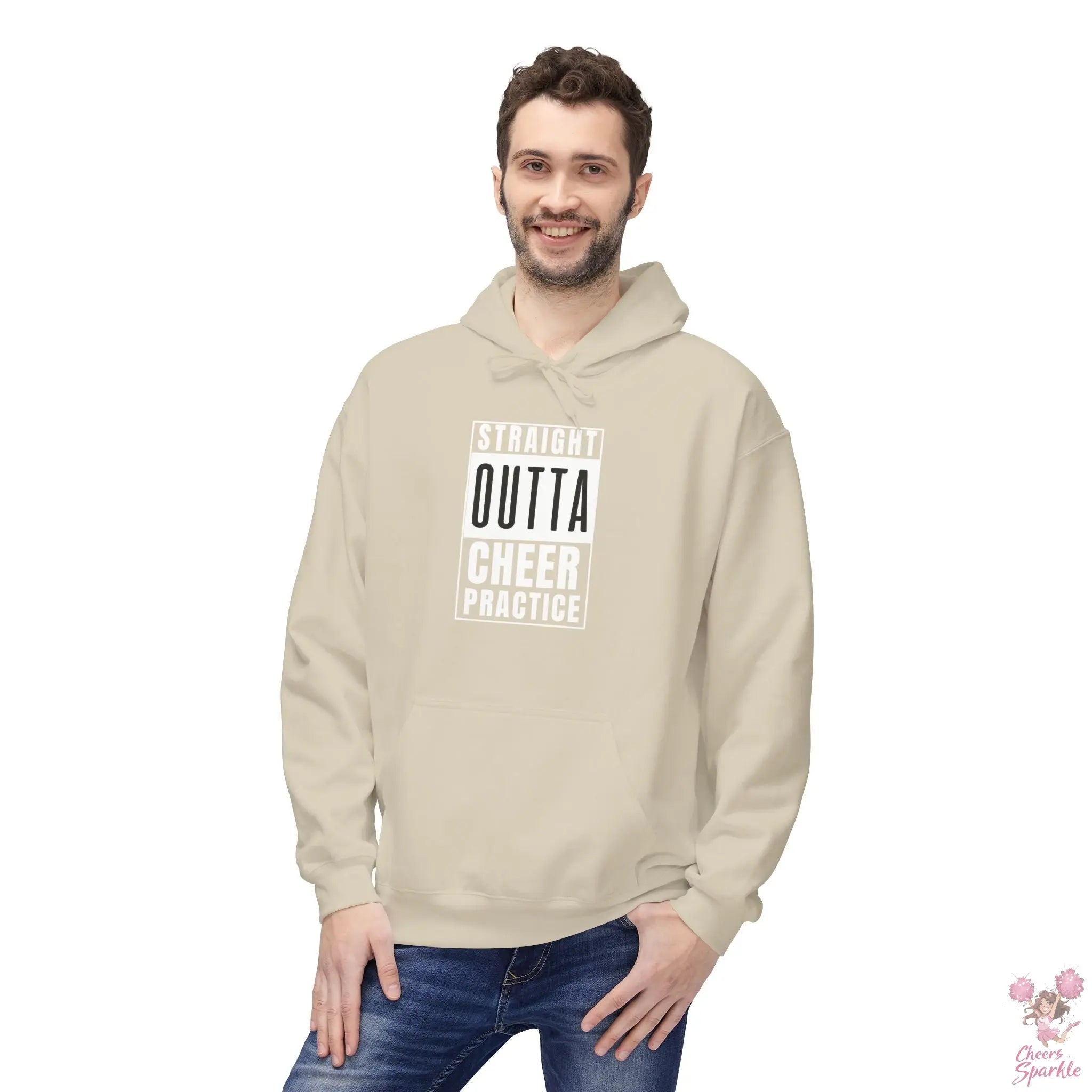 Hoodie „Straight Outta Cheer Practice“ Printify