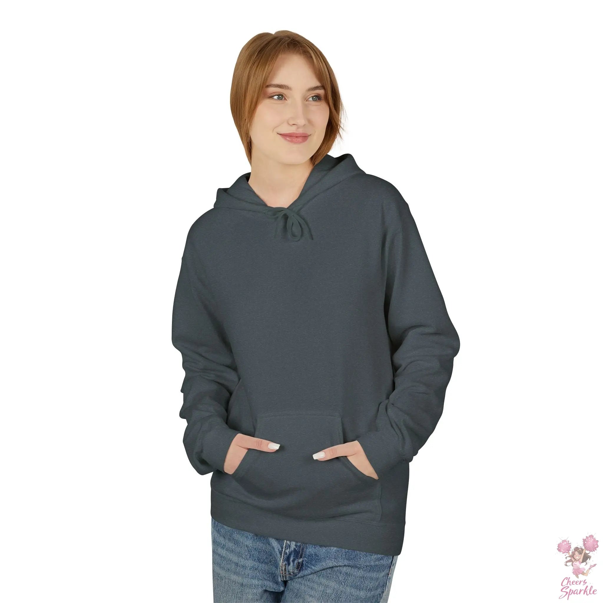 Cheer Mom Hoodie - Leo Print Cheers and Sparkle