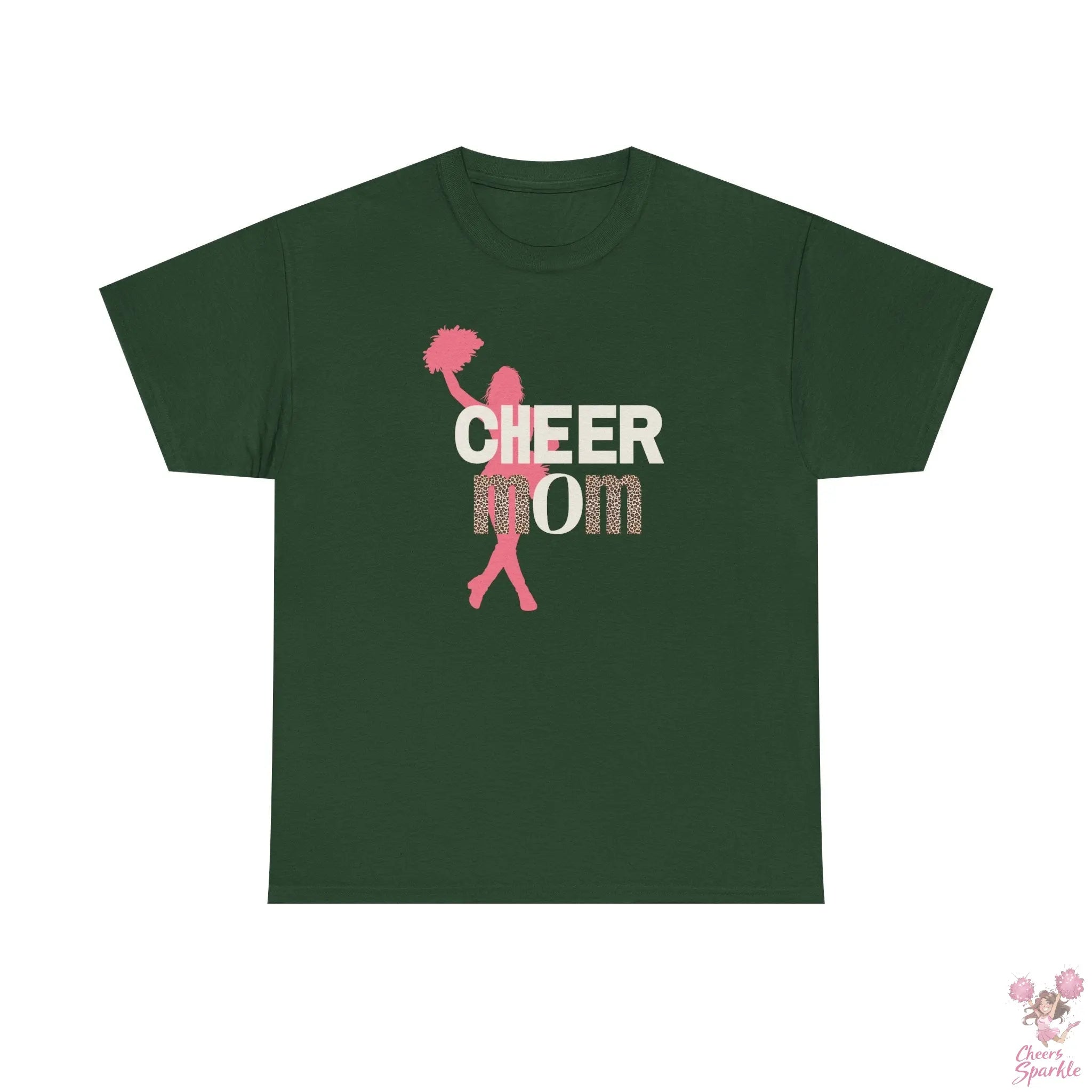 Rundhals Cheer Mom T-Shirt Printify