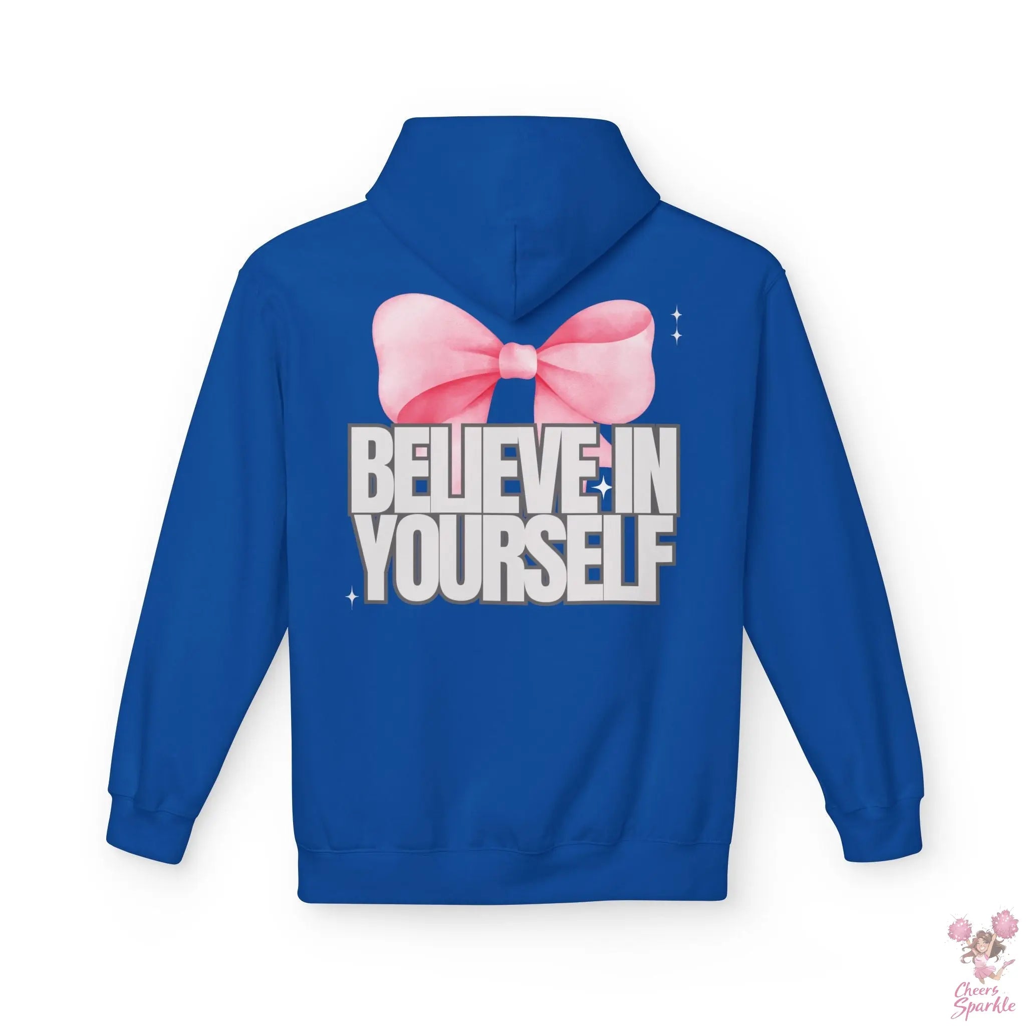 Hoddie  "Believe in Yourself" mit Schleifenmotiv Cheers and Sparkle
