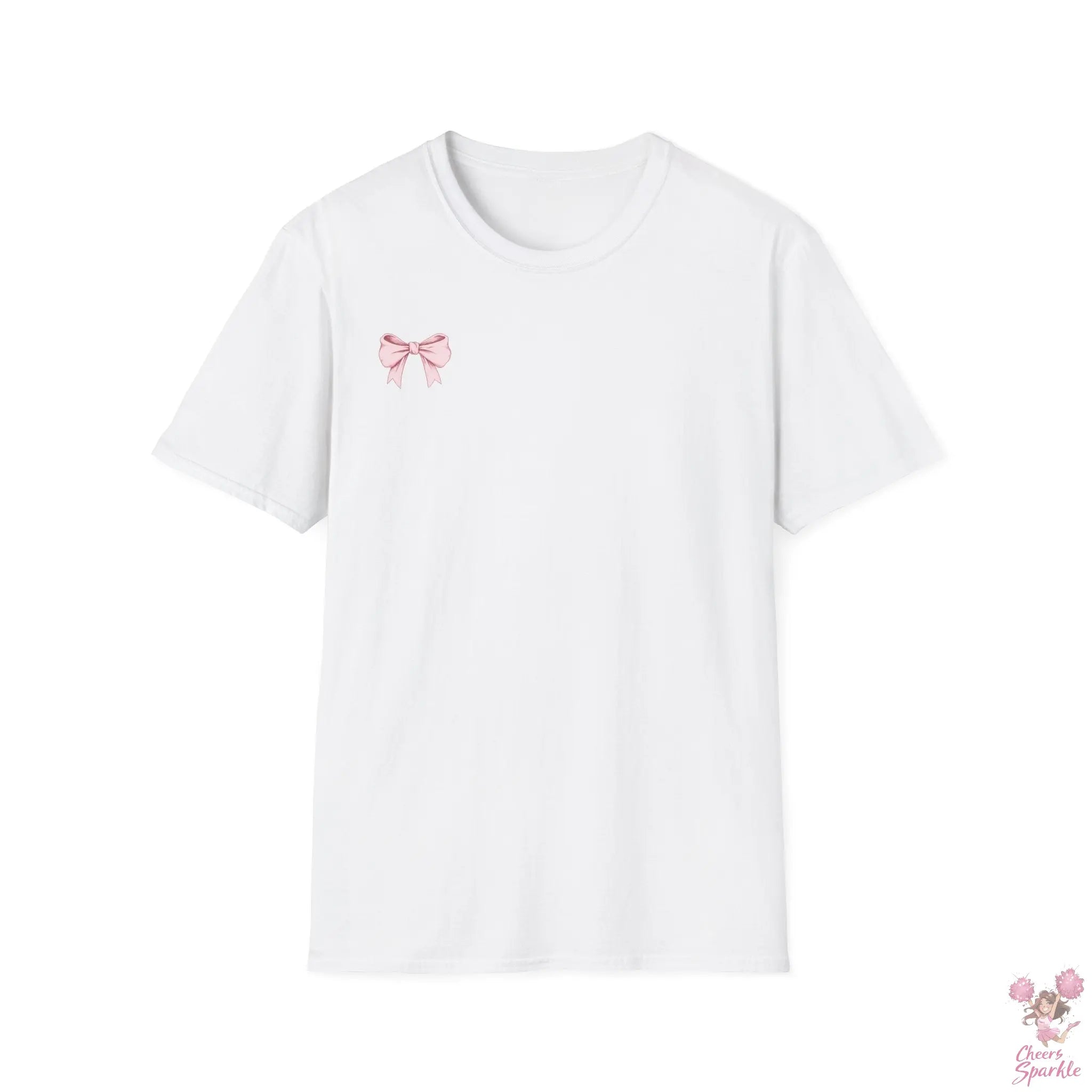 Cheerful Bow Unisex Softstyle T-Shirt Printify