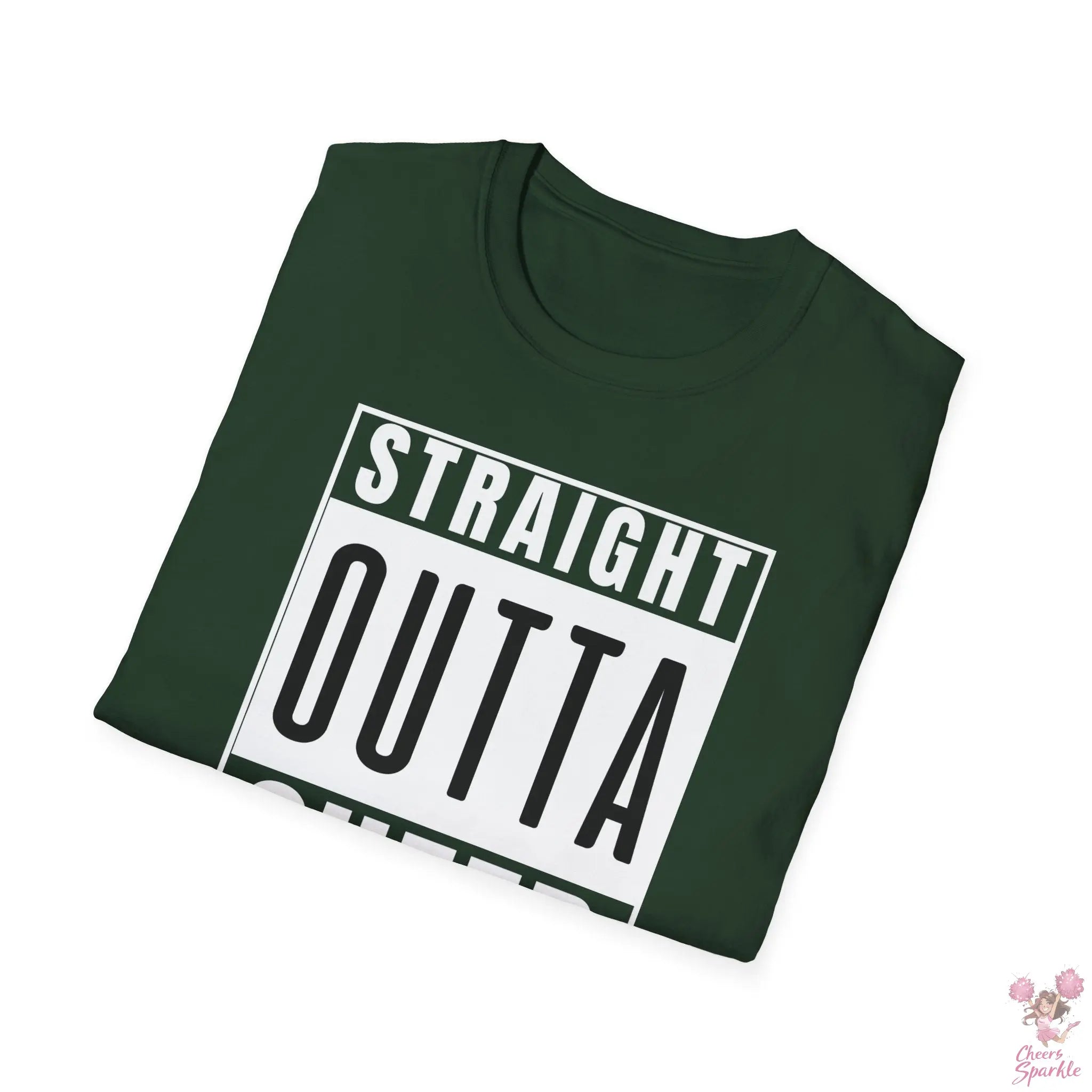 T-Shirt - "Straight Outta Cheer Practice" Cheers and Sparkle