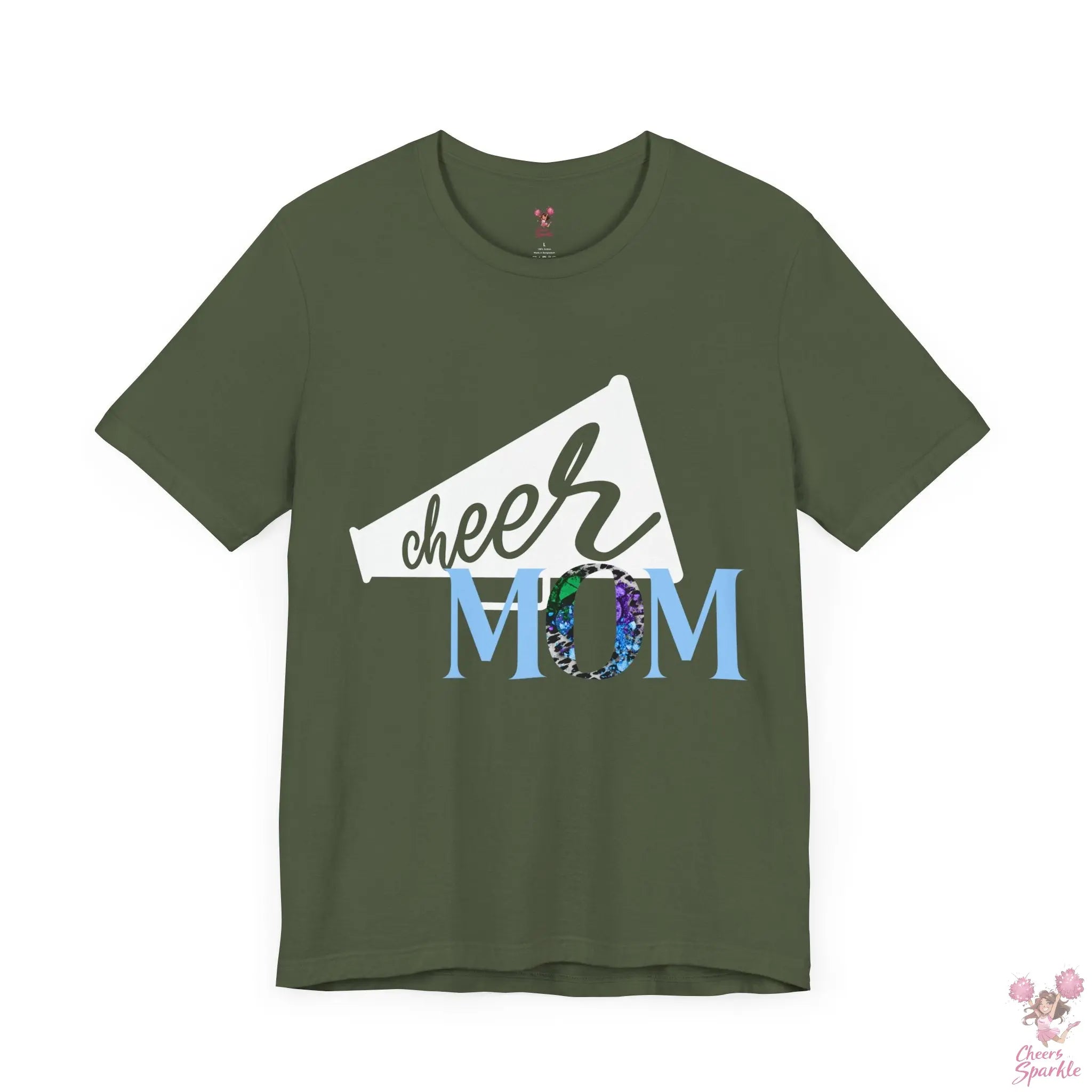 Cheer Mom T-Shirt V-Neck Cheers and Sparkle