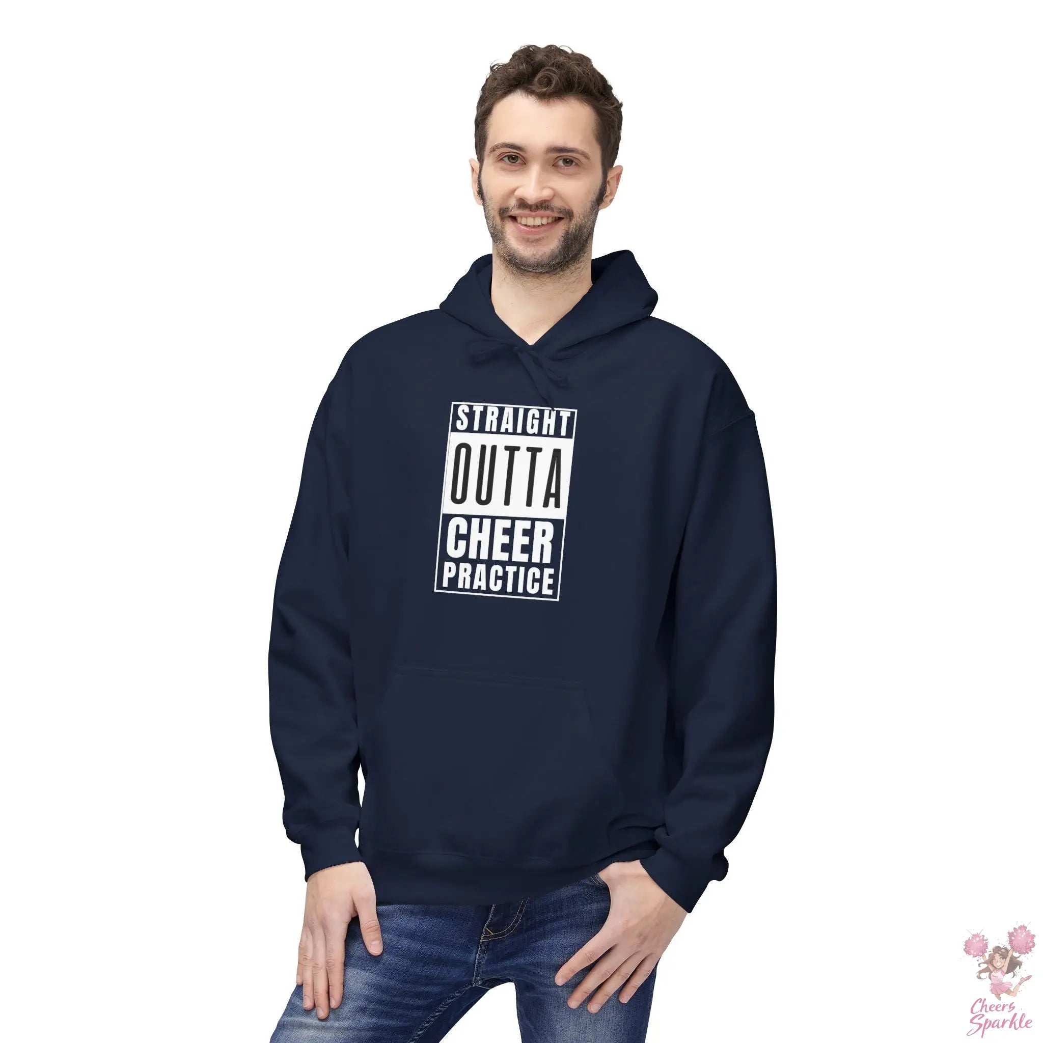 Hoodie „Straight Outta Cheer Practice“ Printify