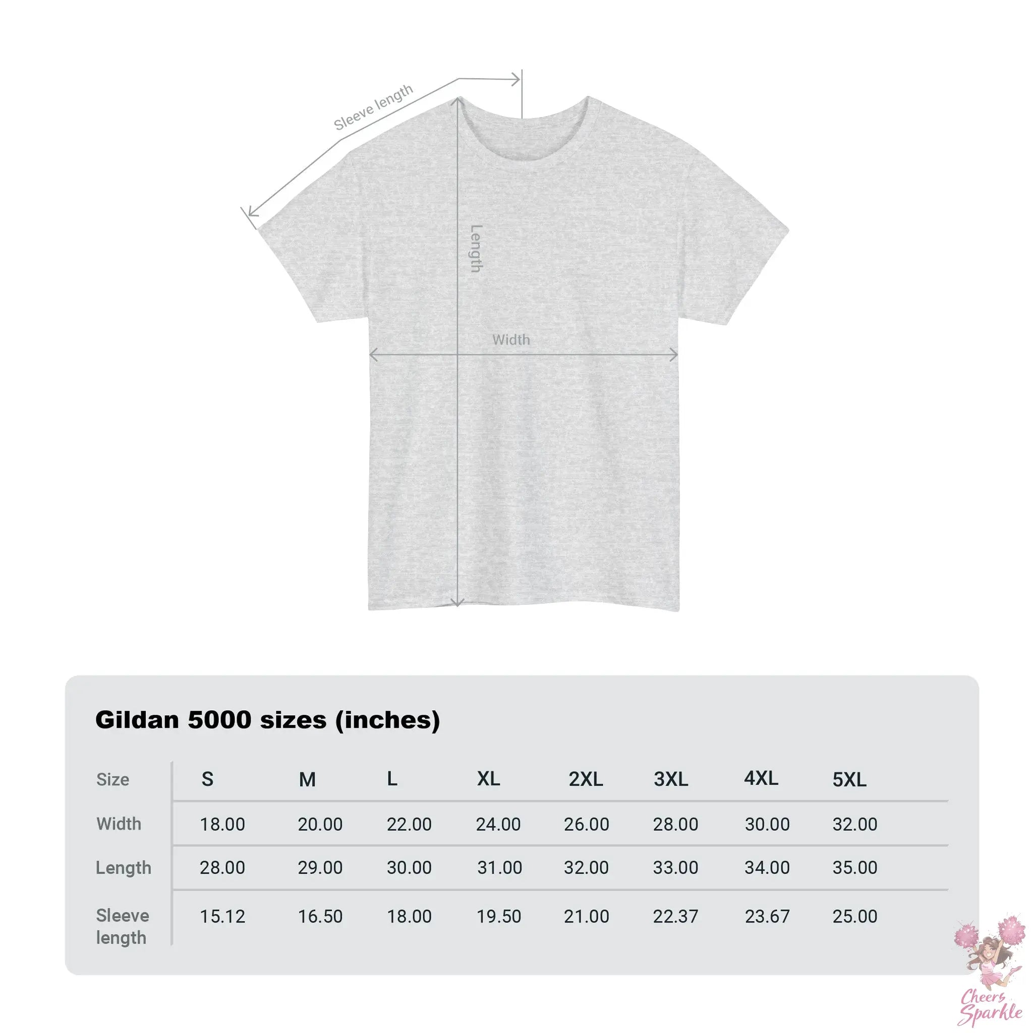 Heavy Cotton T-Shirt „Cheer is Life“ Printify