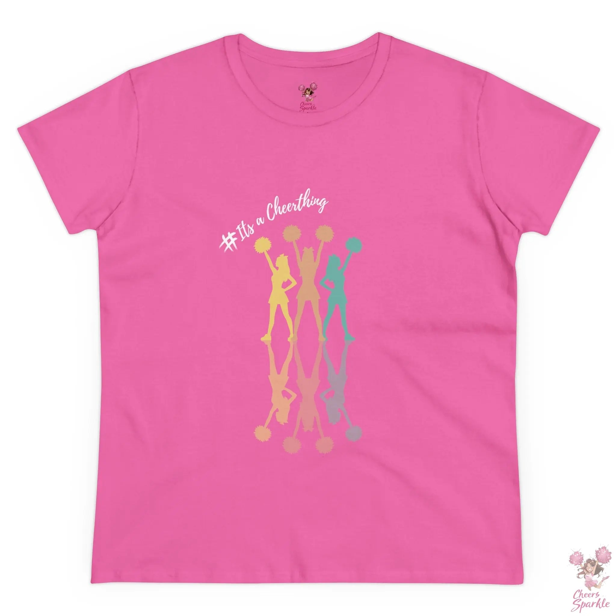 Cheerleader Silhouette T-Shirt"#Its a Cheerthing" - Cheers and Sparkle