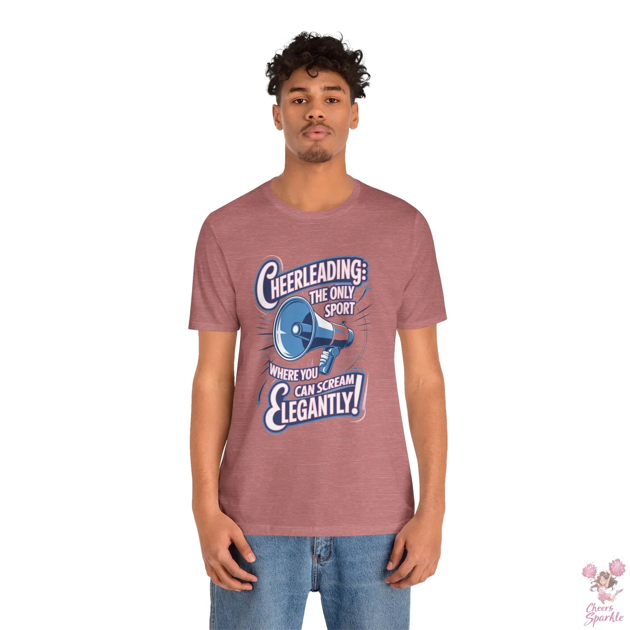 Cheerleading T-Shirt „Cheerleading: The Only Sport Where You Can Scream Elegantly!“ Cheers and Sparkle