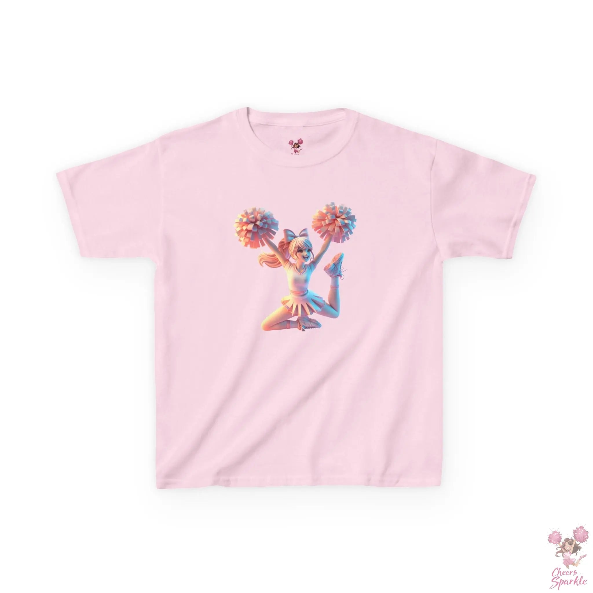 Lebendigen 3D-Druck eines Cheerleaders - Kids Heavy Cotton™ Tee Printify