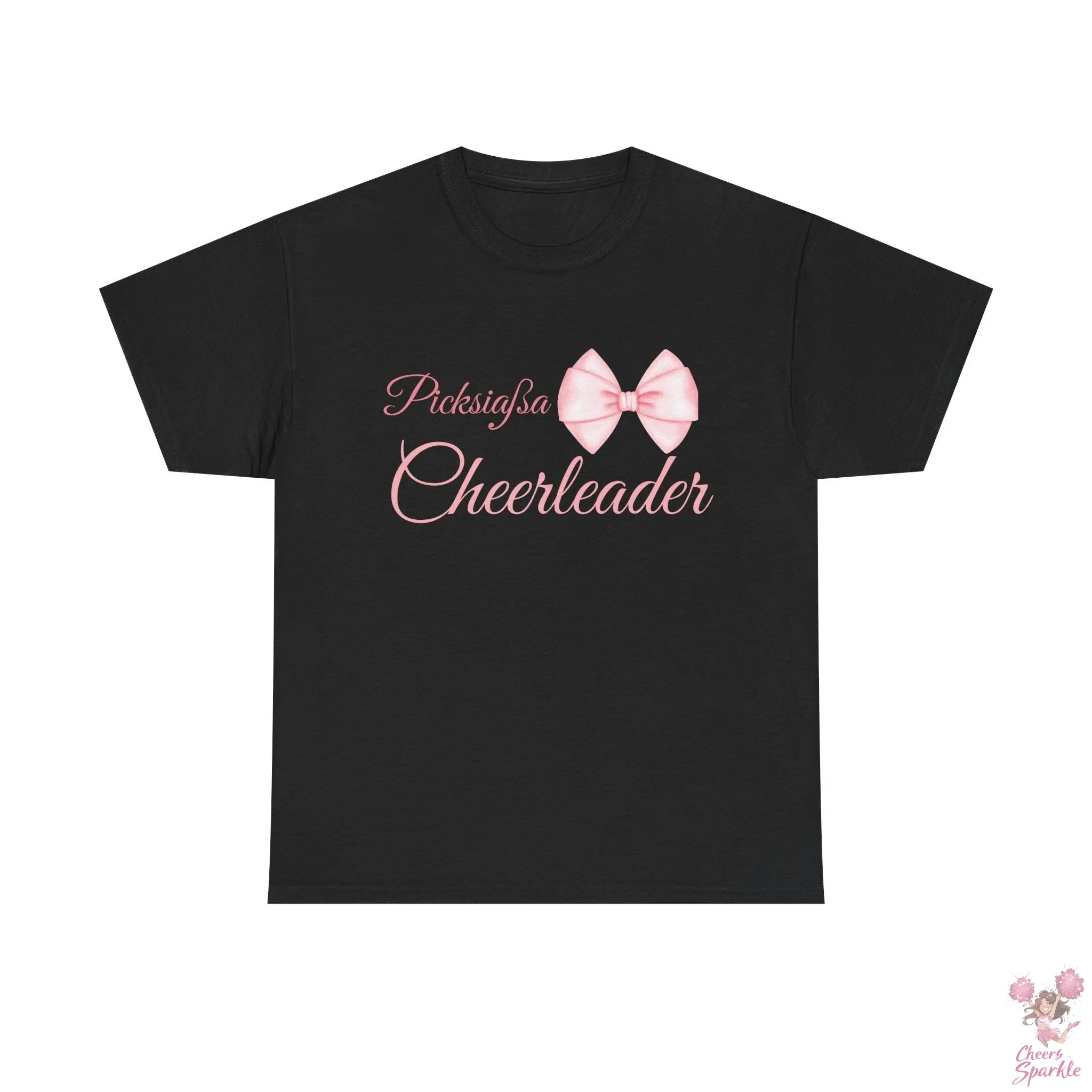 Cheerleader T-Shirt mit Schleifen-Design Printify