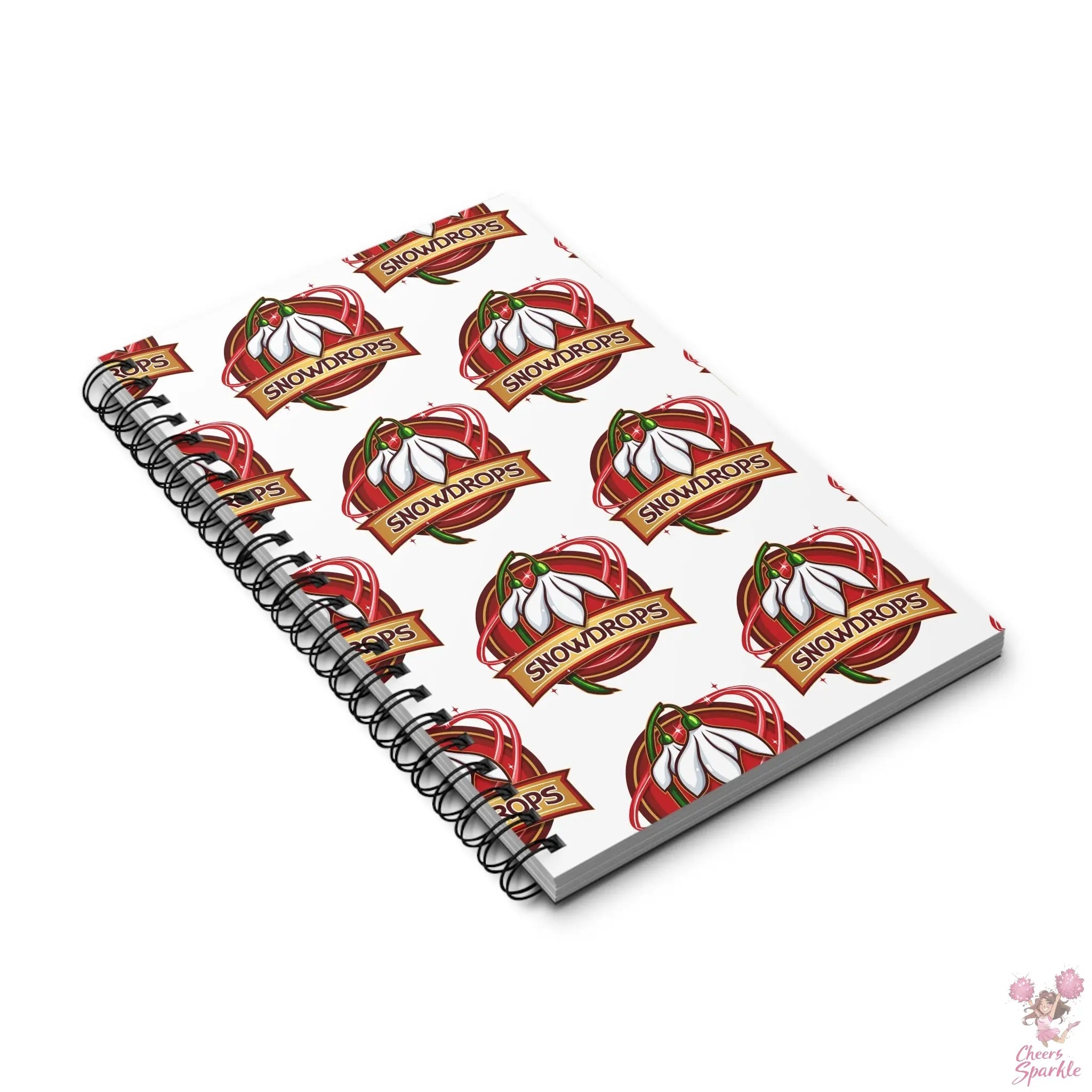 Invaders Snowdrops Spiral Journal Printify