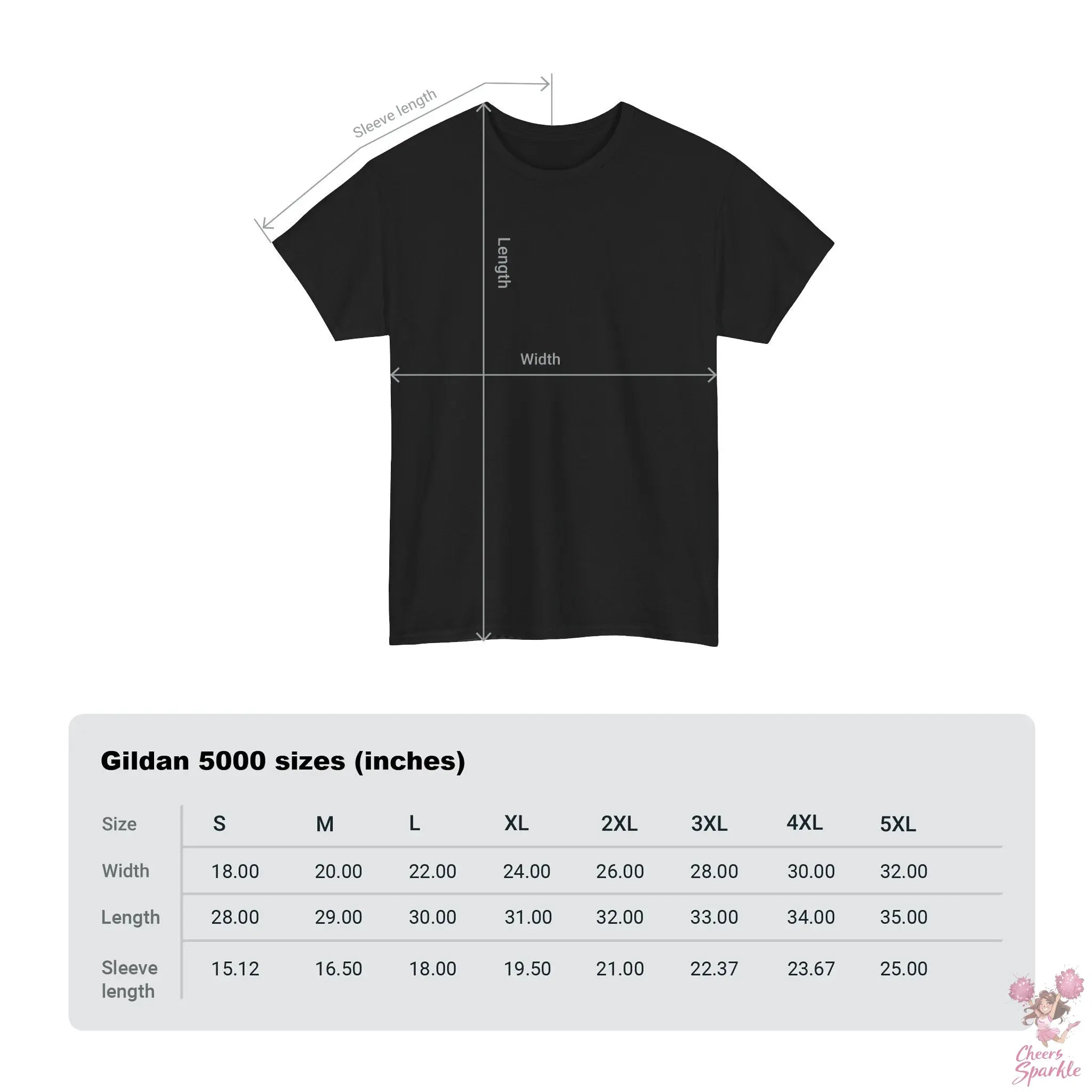 Heavy Cotton T-Shirt „Cheer is Life“ Printify