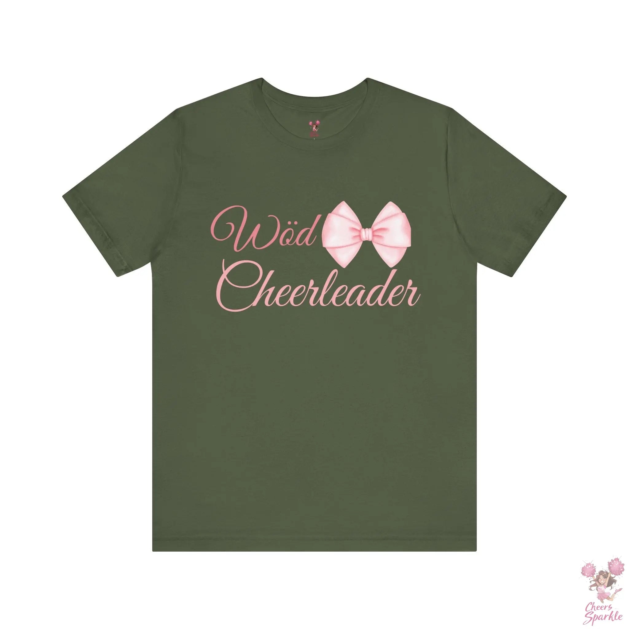 Cheerleader T-Shirt mit Schleifen-Design Cheers and Sparkle