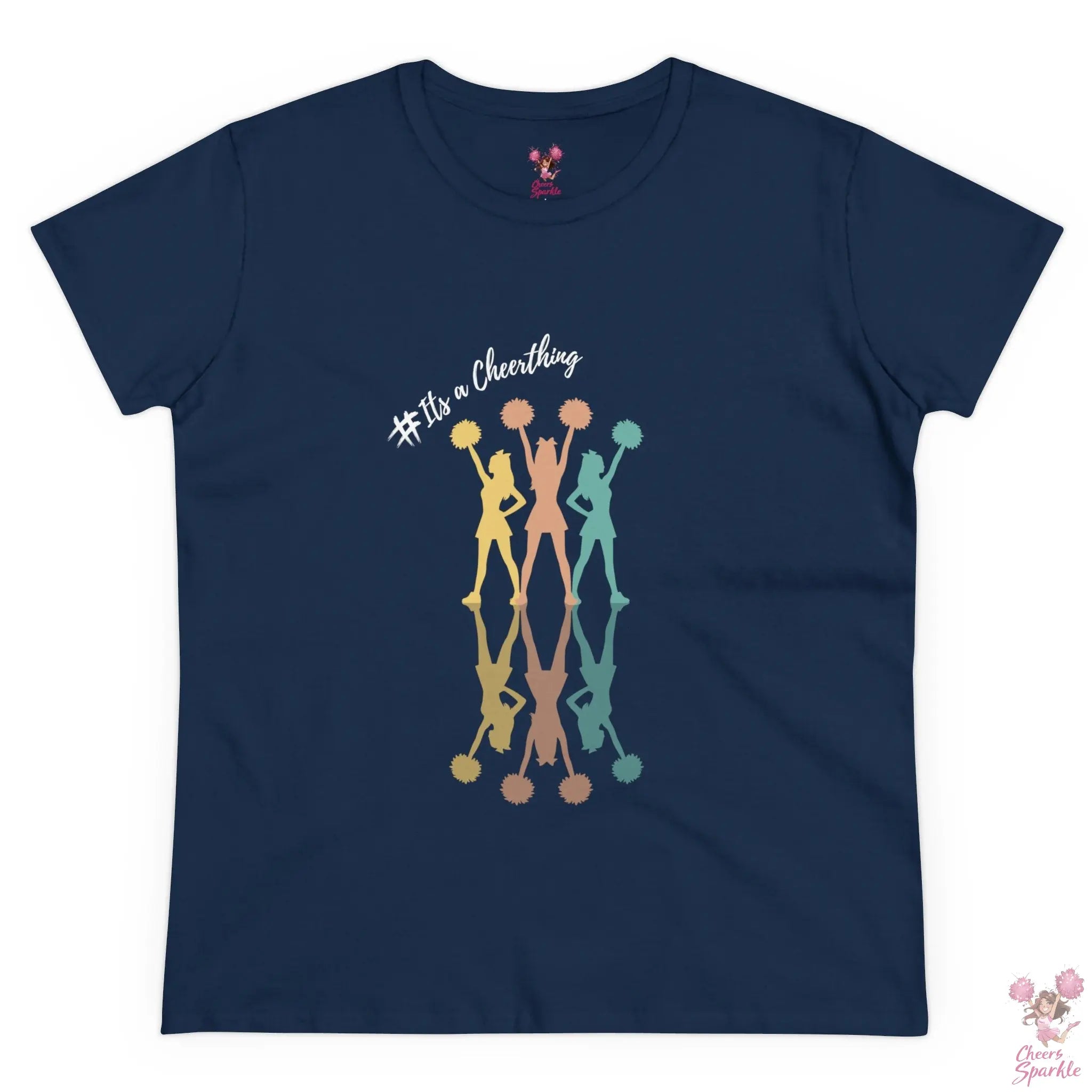 Cheerleader Silhouette T-Shirt"#Its a Cheerthing" - Cheers and Sparkle