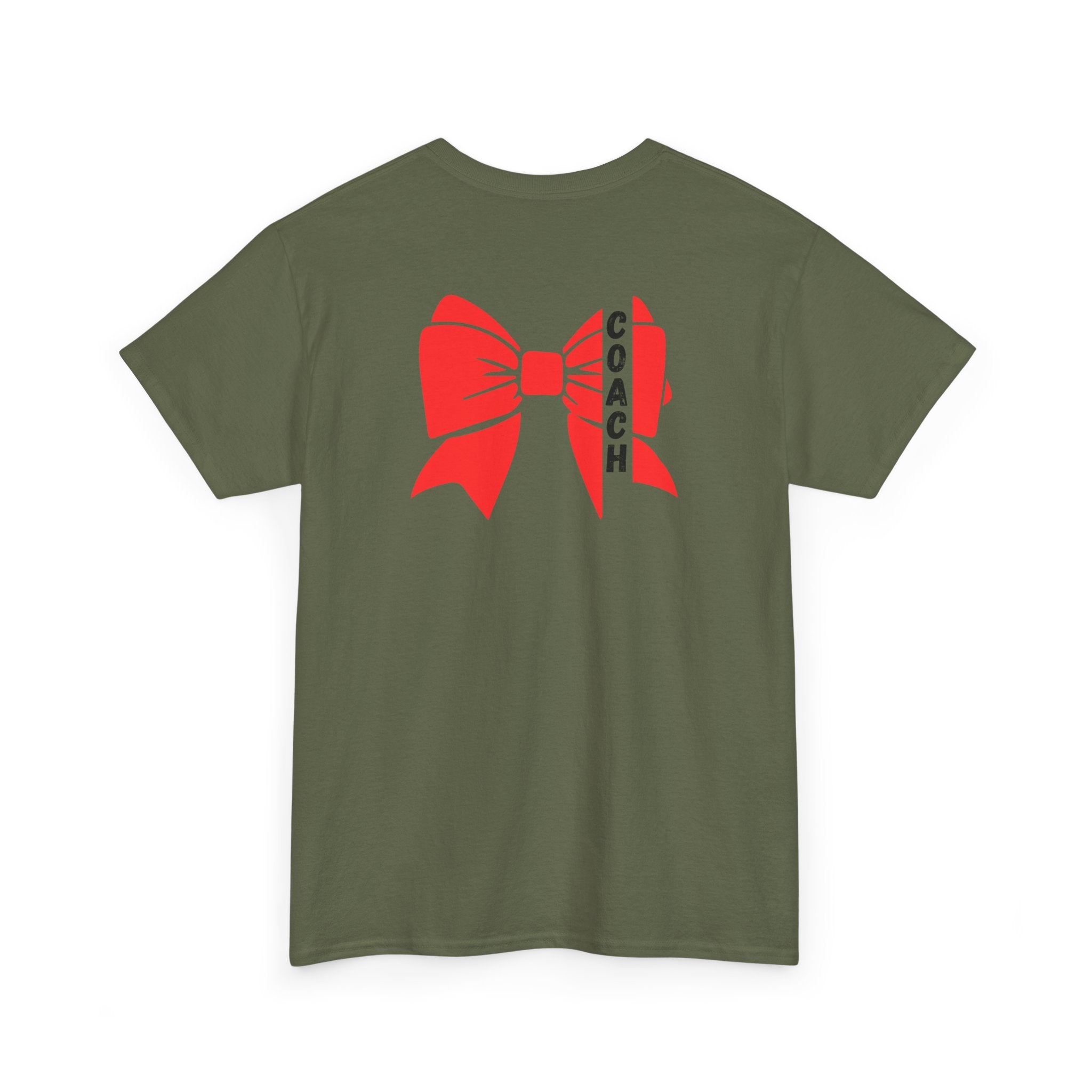 Cheer Coach T-Shirt mit Roter Bow