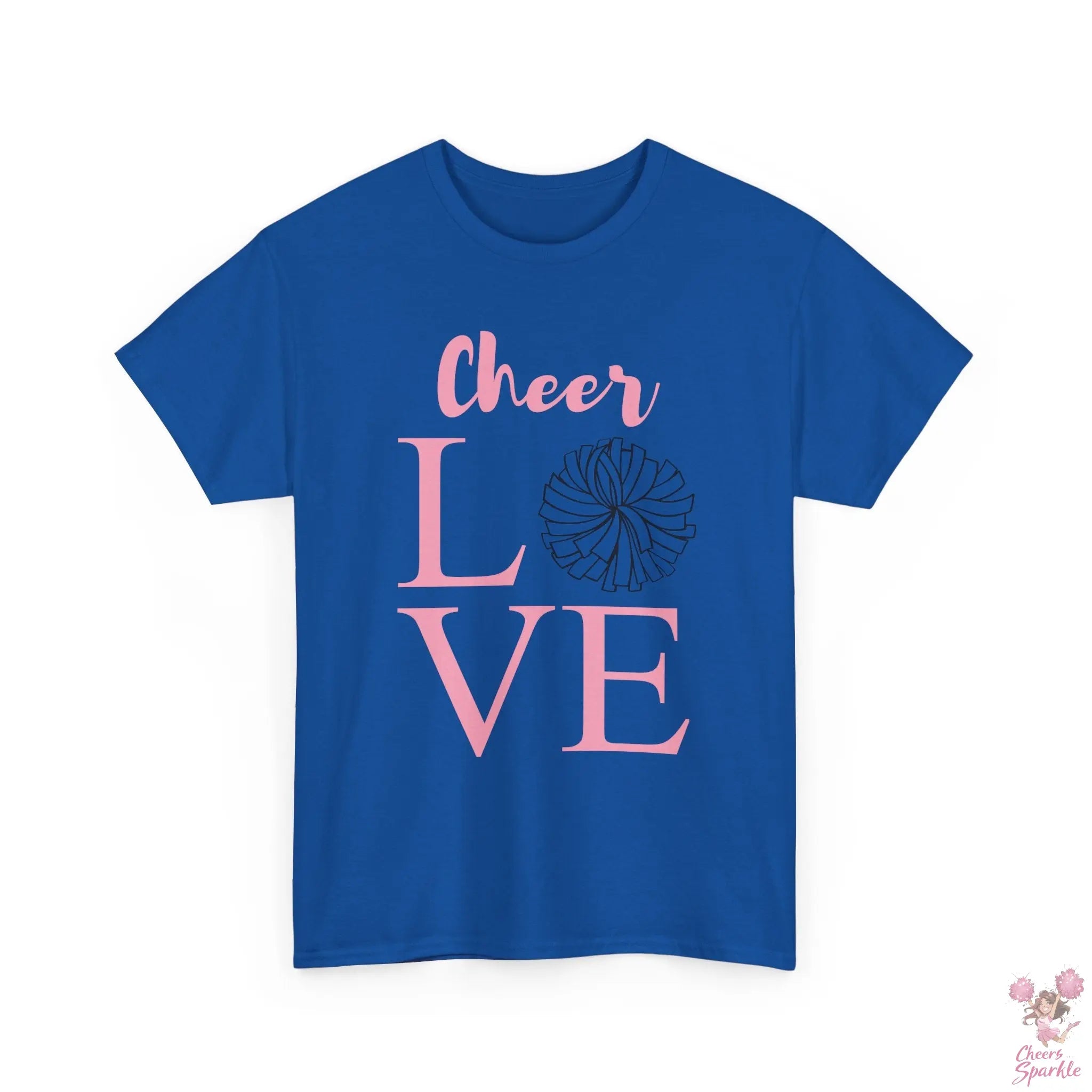 Heavy Cotton T-Shirt "Cheer Love" Cheers and Sparkle