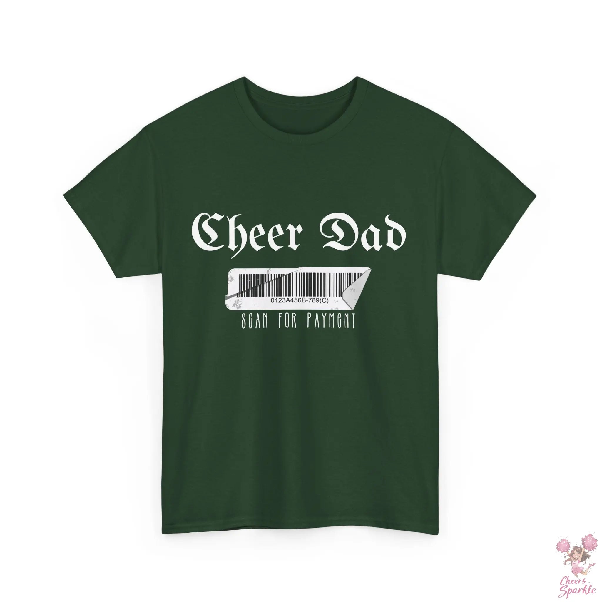 Cheer Dad Heavy Cotton T-Shirt Printify