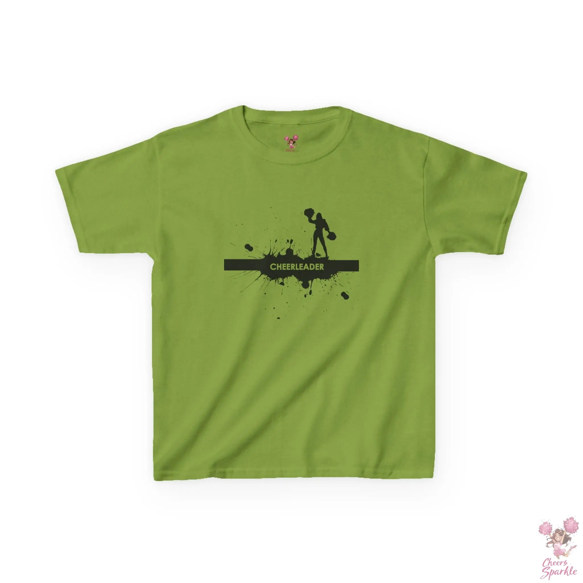 Kids T-Shirt mit einer Silhouette einer Cheerleaderin Printify