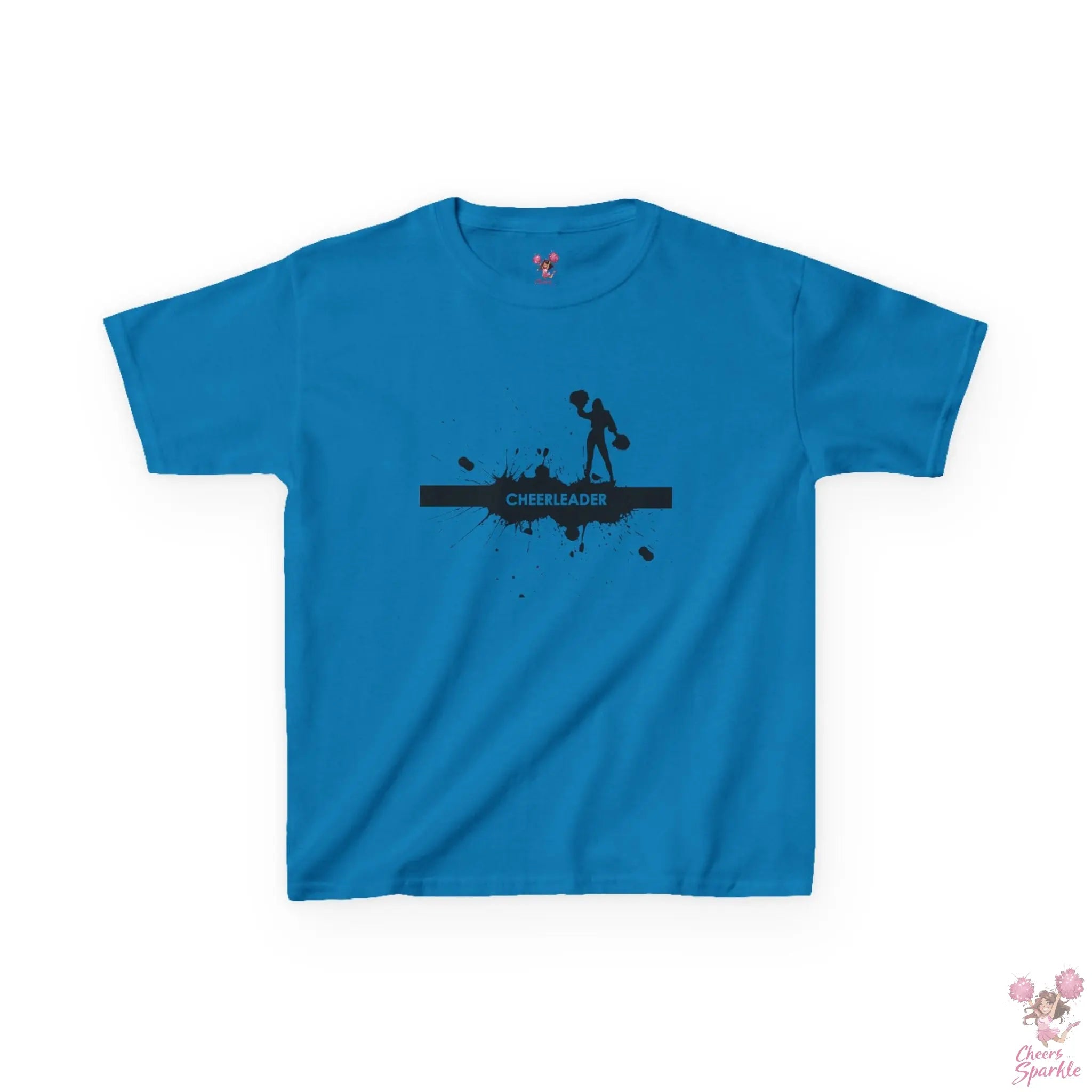 Kids T-Shirt mit einer Silhouette einer Cheerleaderin Printify