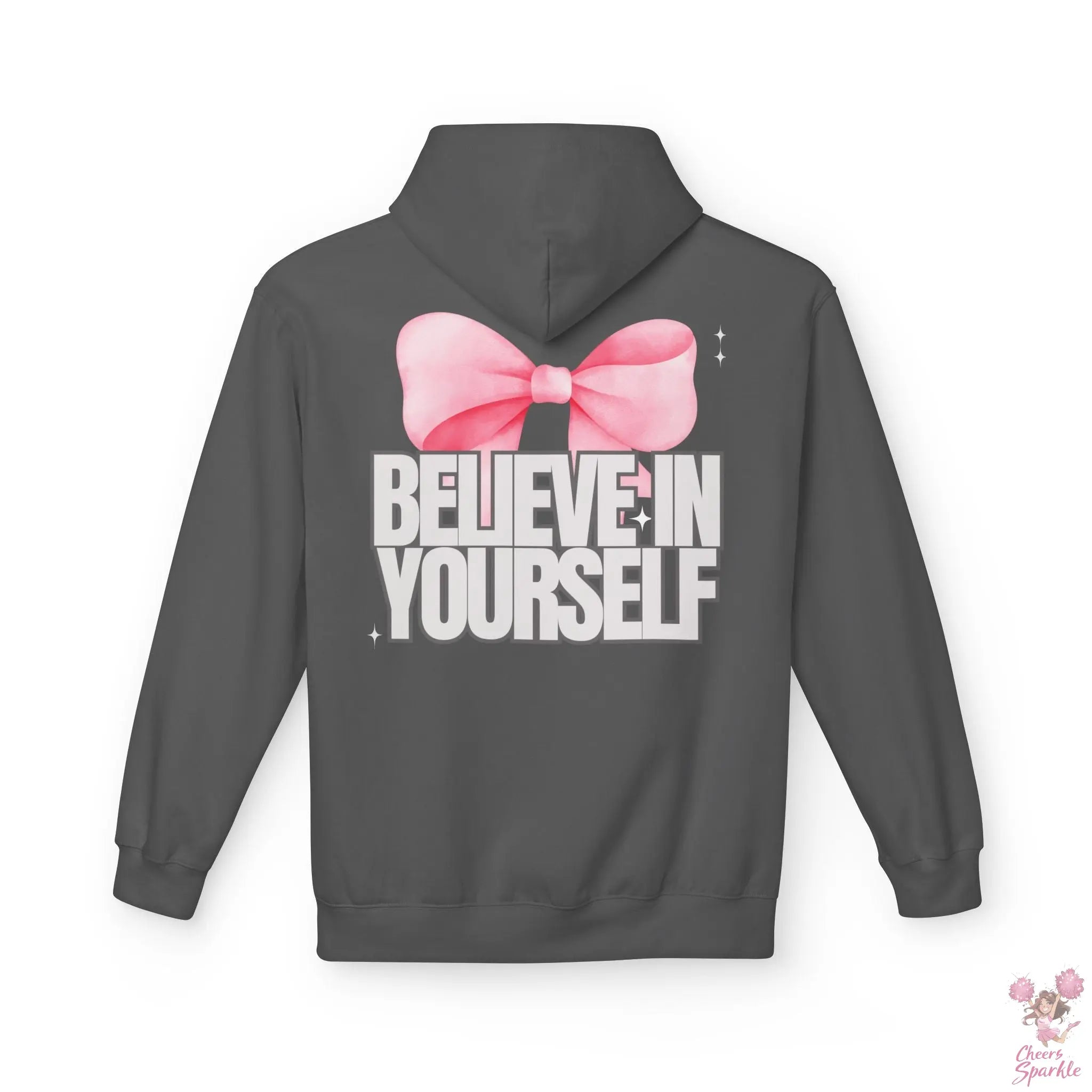 Hoddie  "Believe in Yourself" mit Schleifenmotiv Cheers and Sparkle