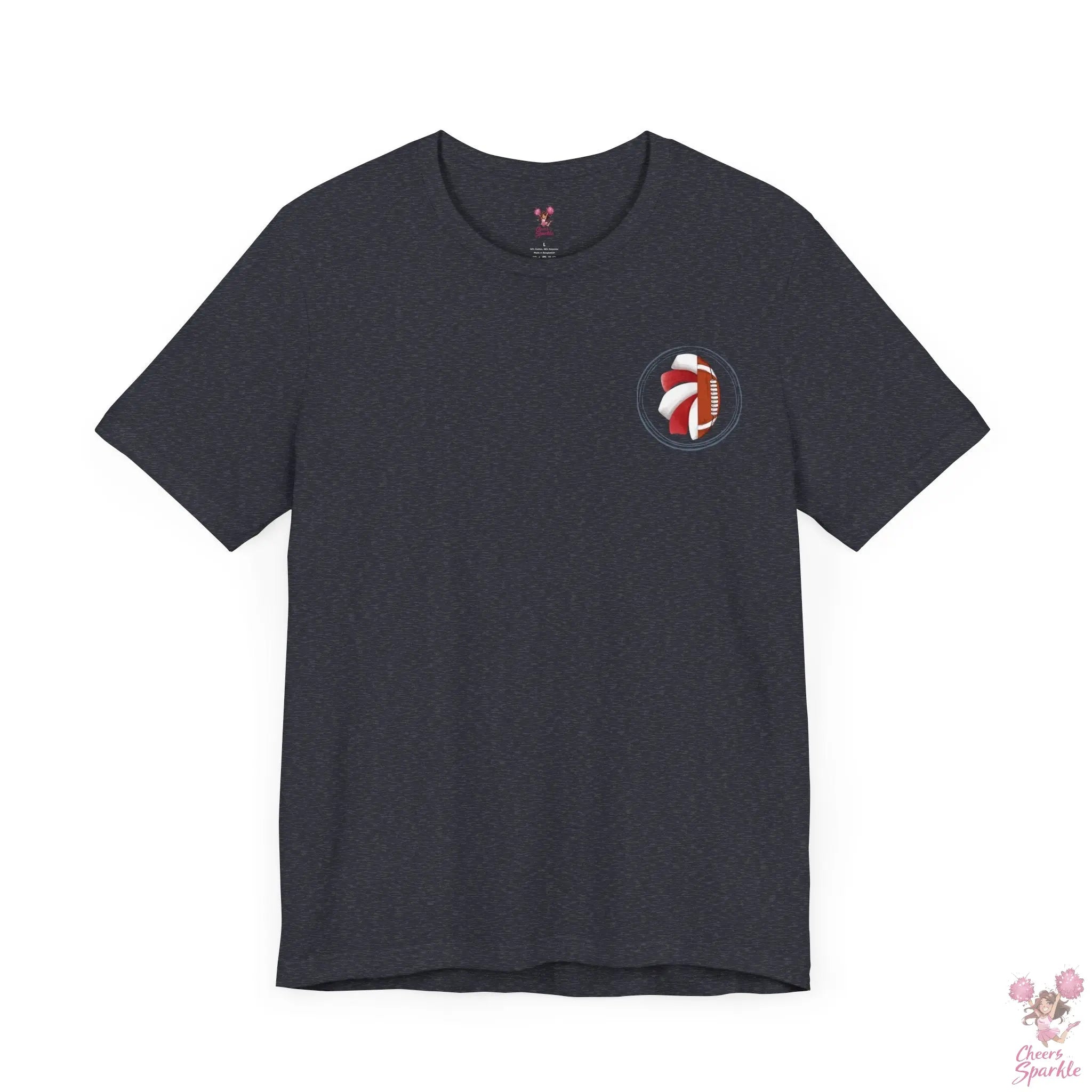 Mom T-Shirt "I Cheer for both Teams" Cheers and Sparkle