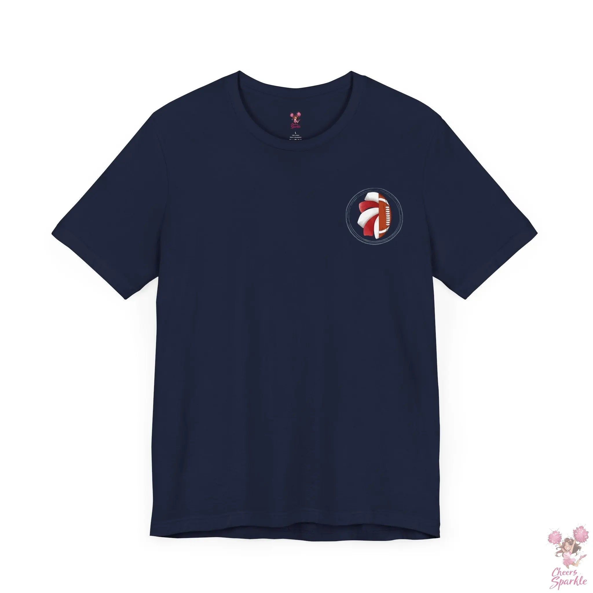 Mom T-Shirt "I Cheer for both Teams" Cheers and Sparkle