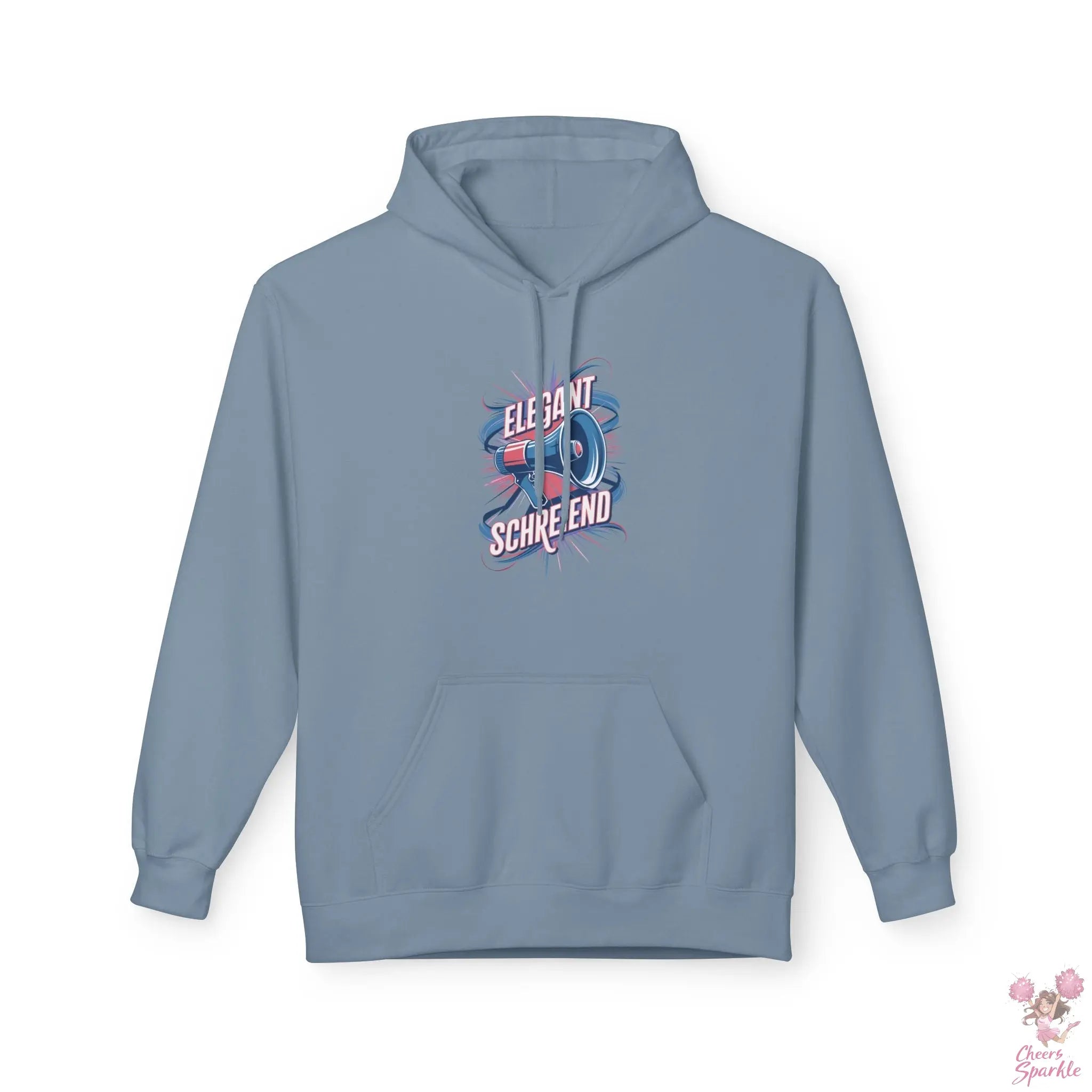Hoodie „Schreiend & Elegant mit Megaphone“ Cheers and Sparkle