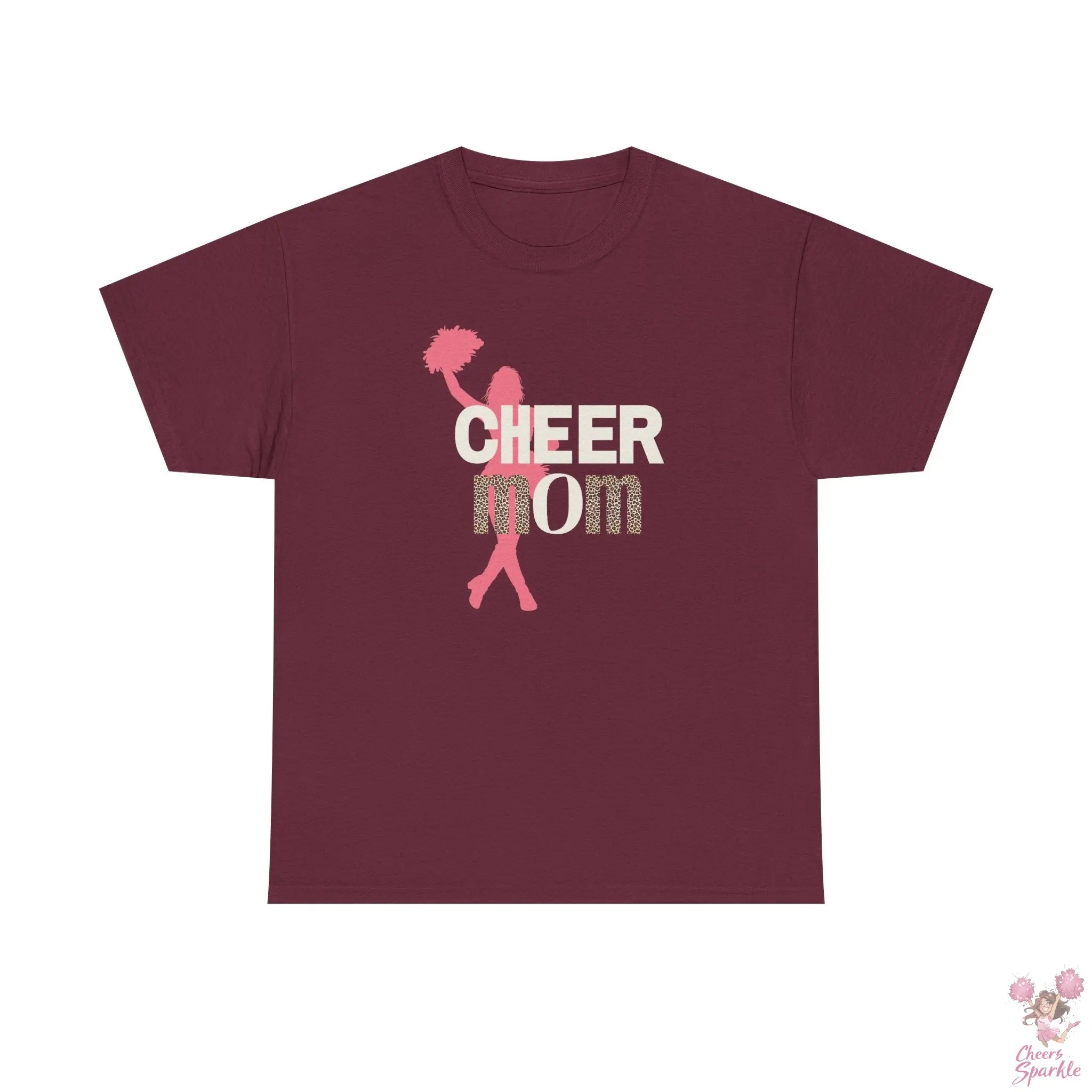 Rundhals Cheer Mom T-Shirt Printify