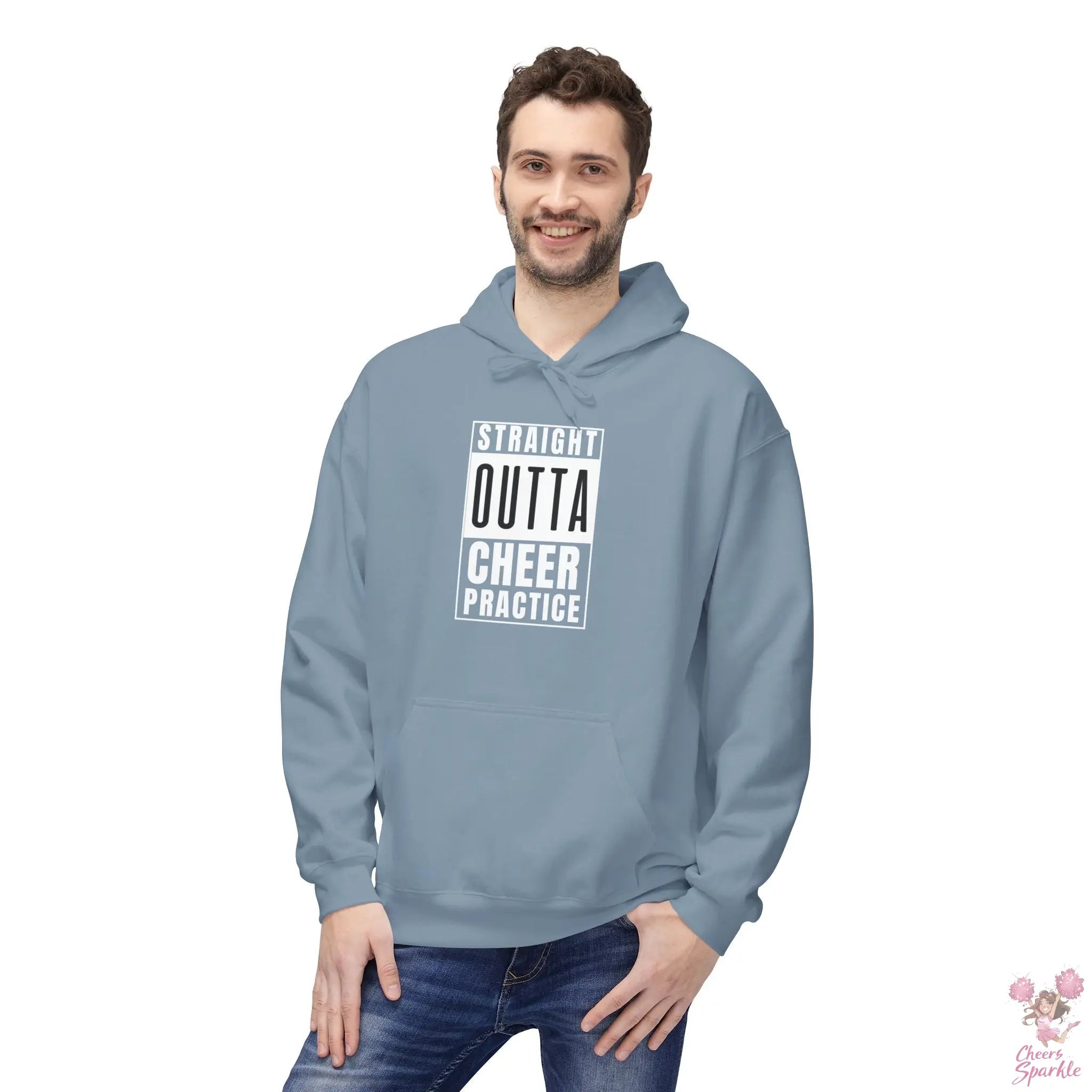 Hoodie „Straight Outta Cheer Practice“ Printify
