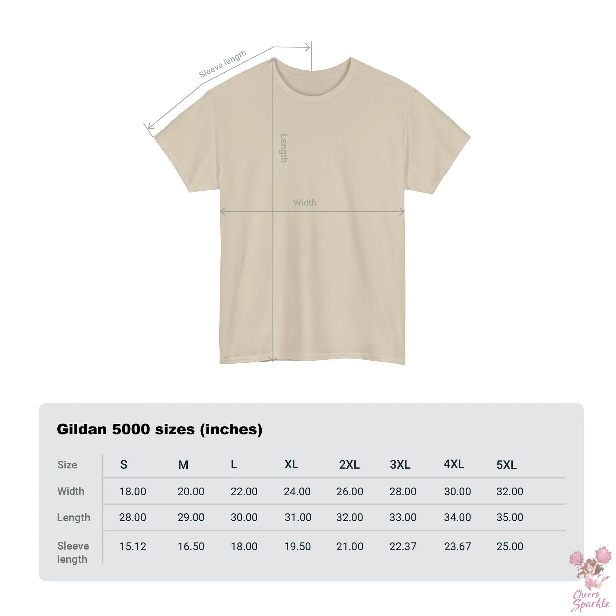 Heavy Cotton T-Shirt „Cheer is Life“ Printify