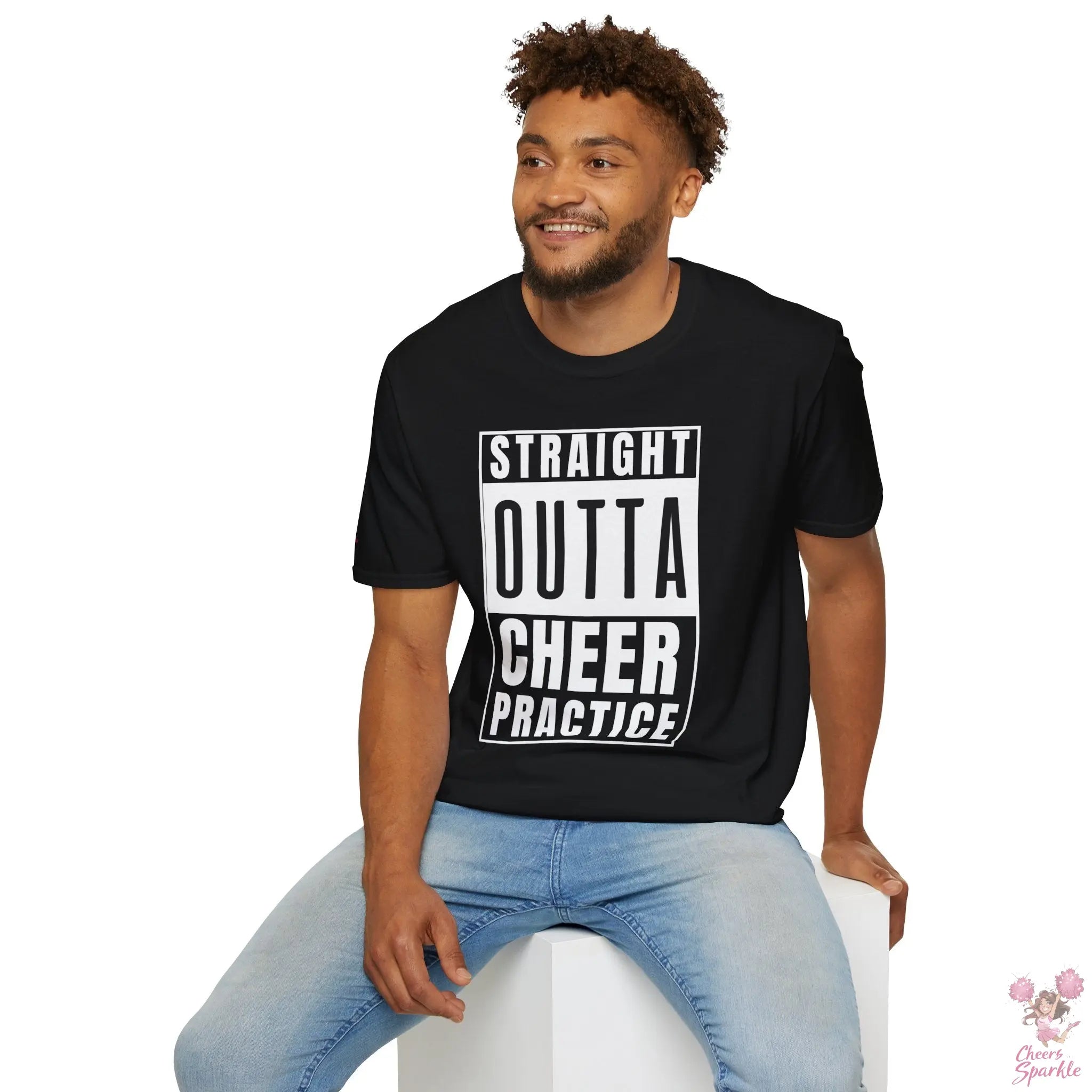 T-Shirt - "Straight Outta Cheer Practice" Cheers and Sparkle