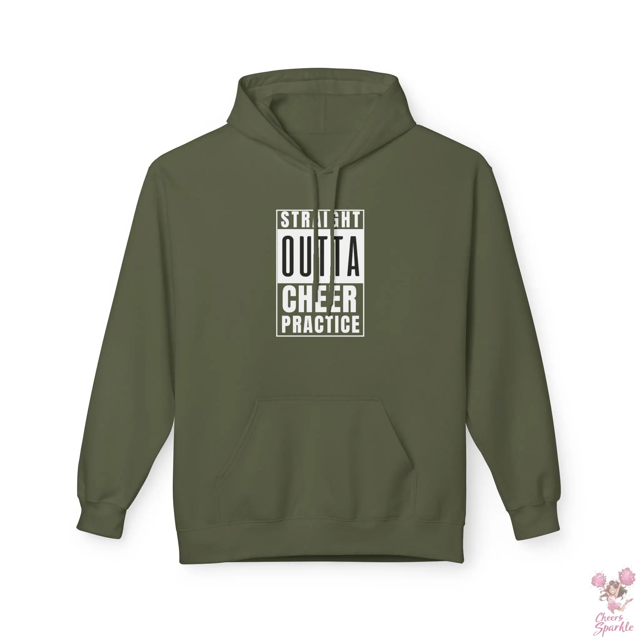Hoodie „Straight Outta Cheer Practice“ Printify