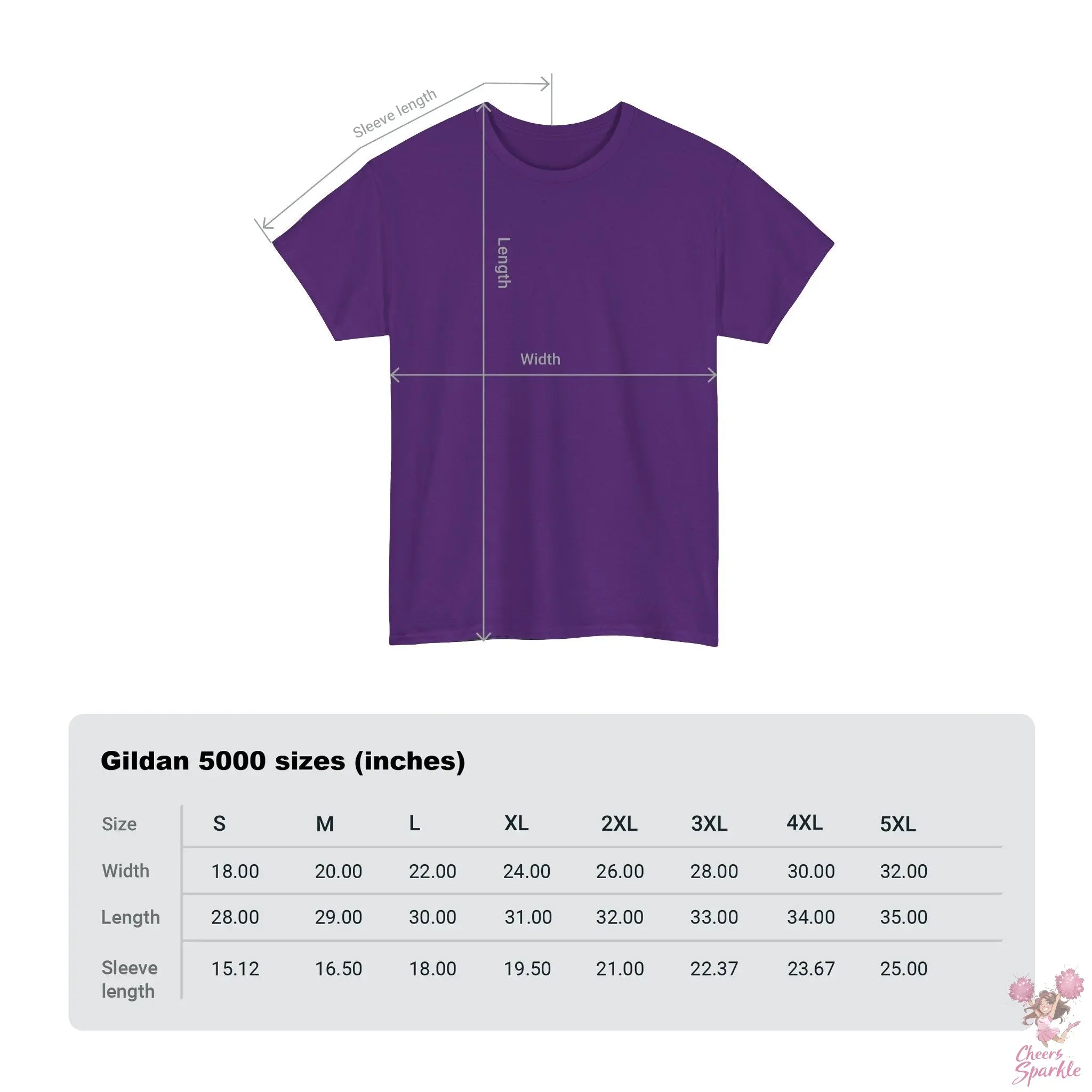 Heavy Cotton T-Shirt „Cheer is Life“ Printify