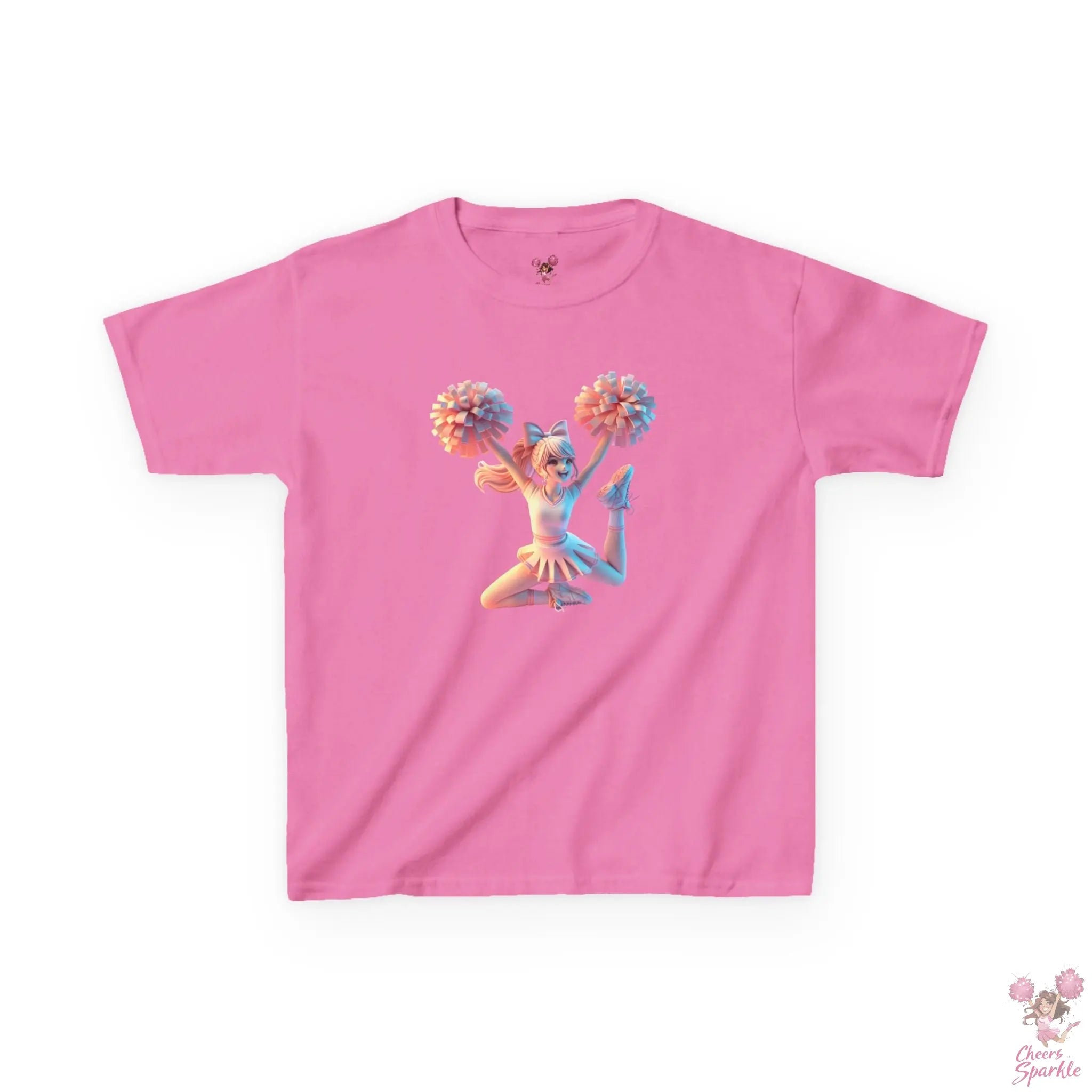 Lebendigen 3D-Druck eines Cheerleaders - Kids Heavy Cotton™ Tee Printify