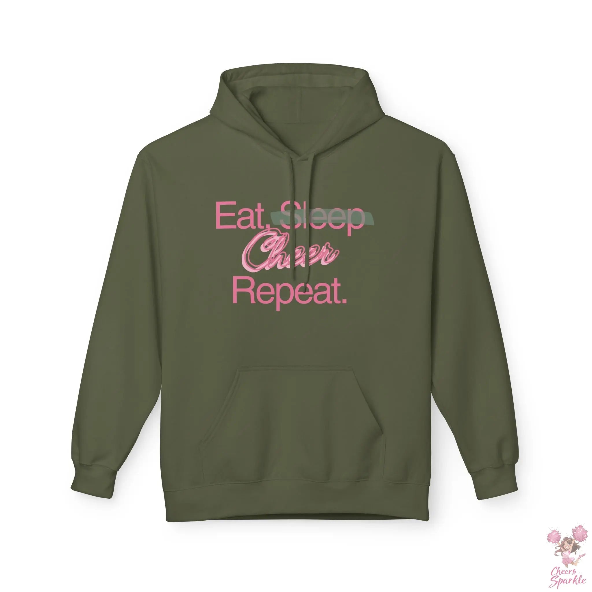 Hoodie "Eat. Sleep, Cheer, Repeat" Printify