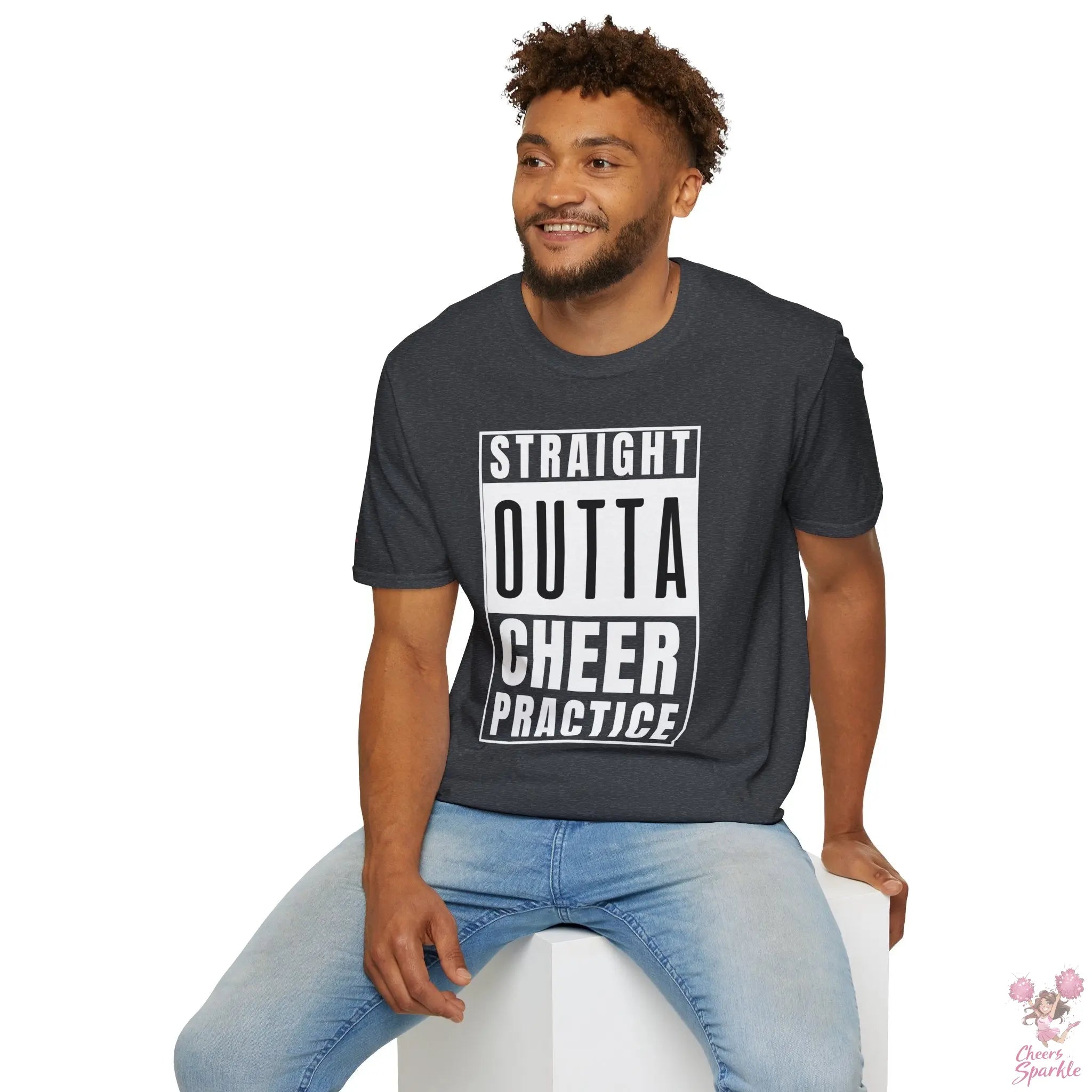 T-Shirt - "Straight Outta Cheer Practice" Cheers and Sparkle
