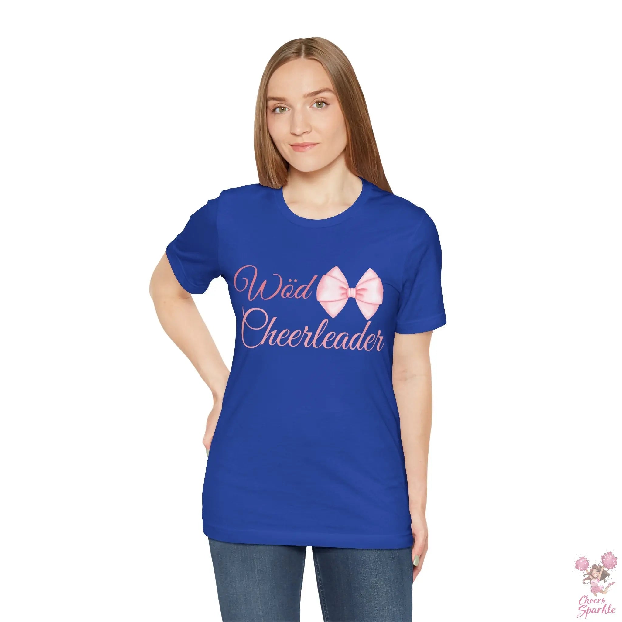 Cheerleader T-Shirt mit Schleifen-Design Cheers and Sparkle