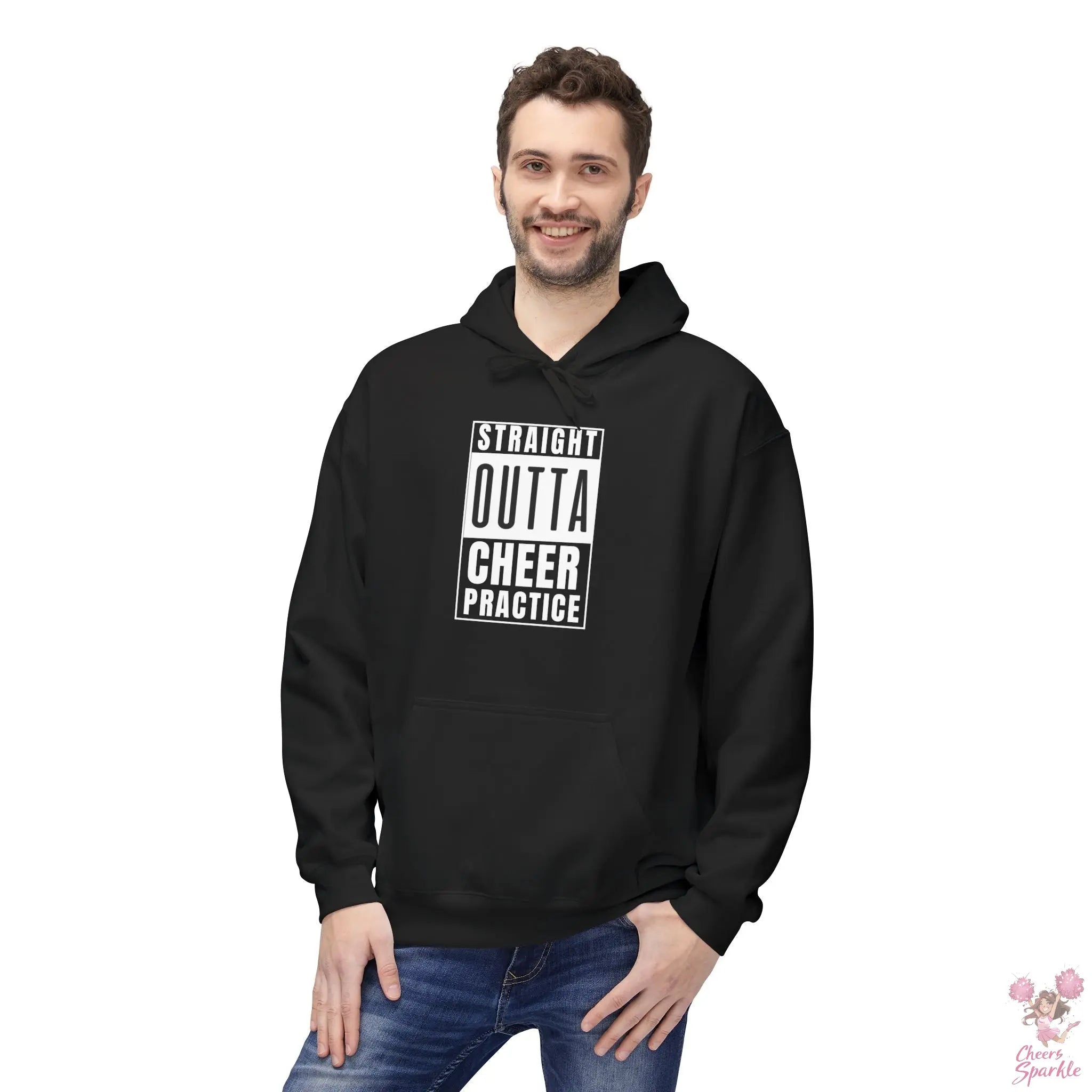 Hoodie „Straight Outta Cheer Practice“ Printify