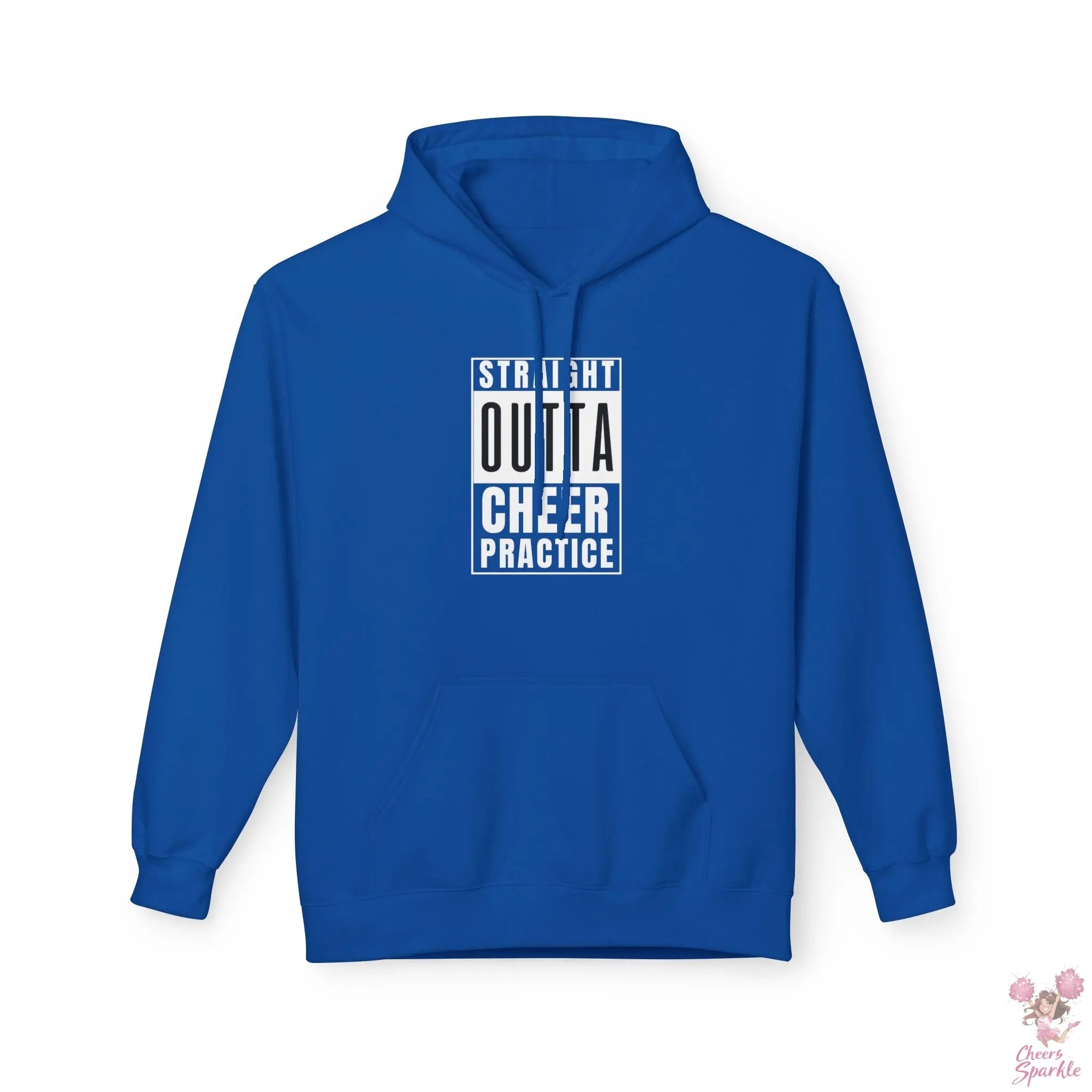 Hoodie „Straight Outta Cheer Practice“ Printify