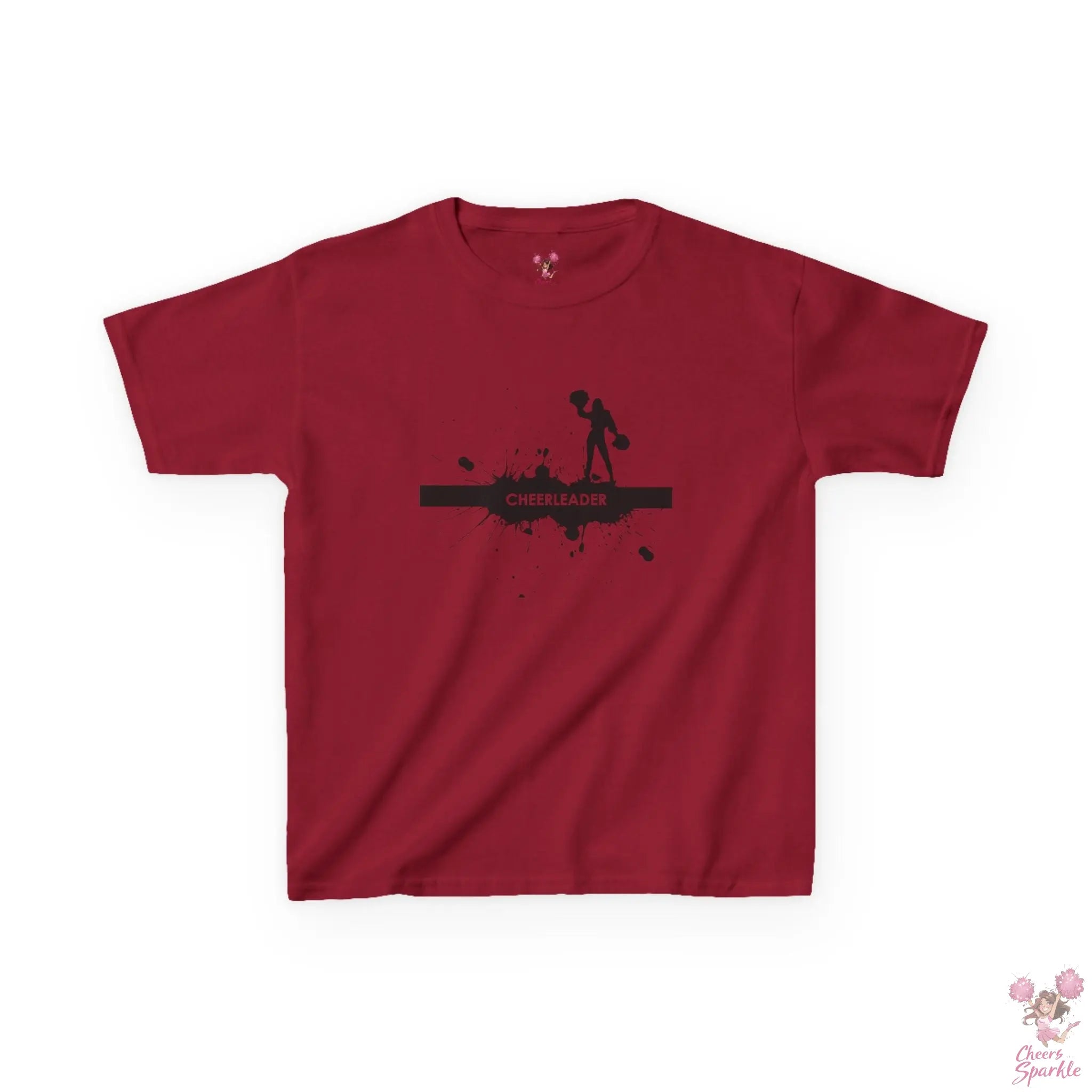Kids T-Shirt mit einer Silhouette einer Cheerleaderin Printify