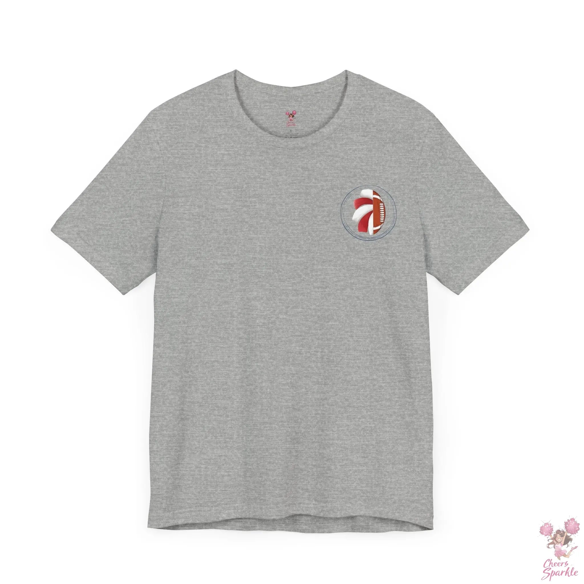 Mom T-Shirt "I Cheer for both Teams" Cheers and Sparkle