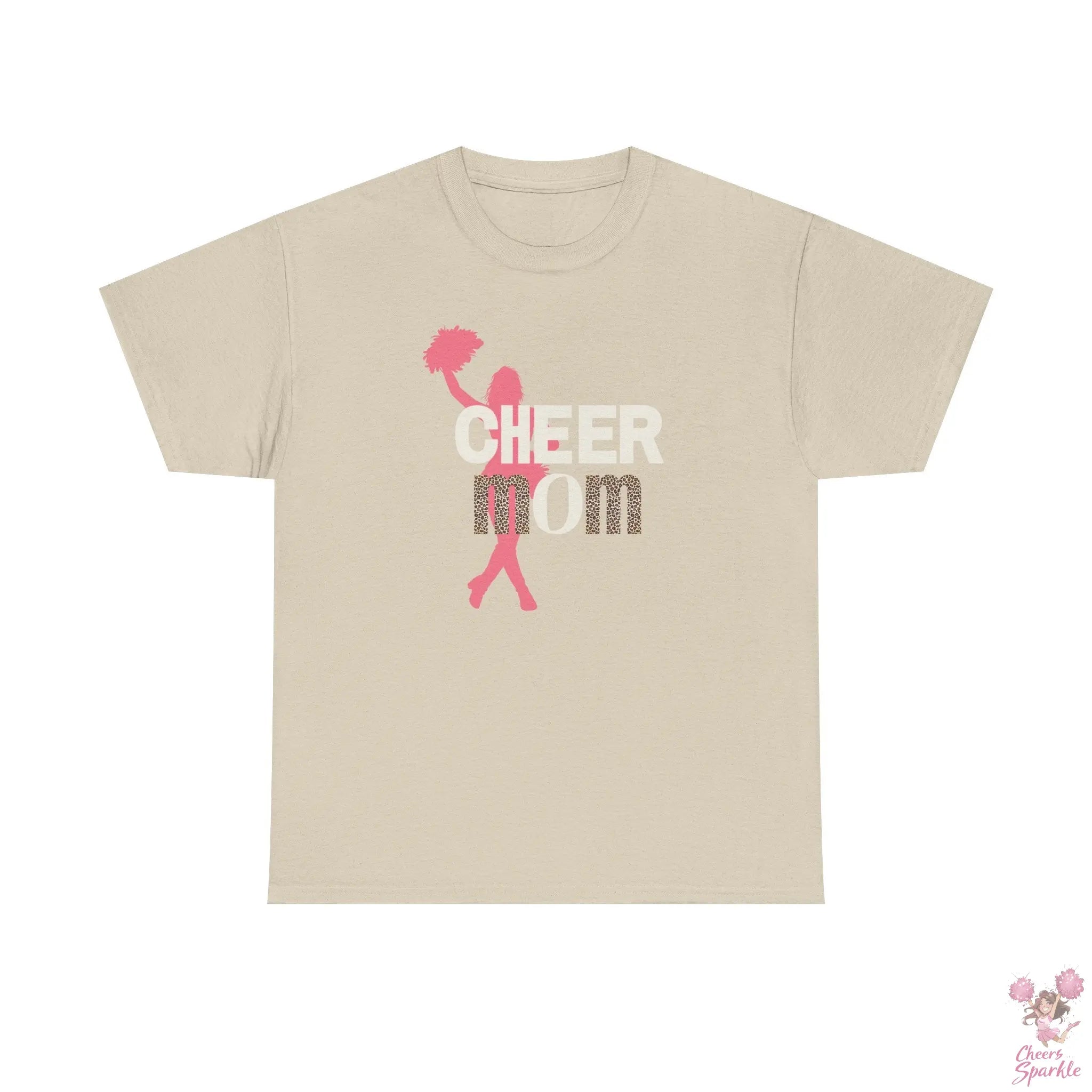 Rundhals Cheer Mom T-Shirt Printify