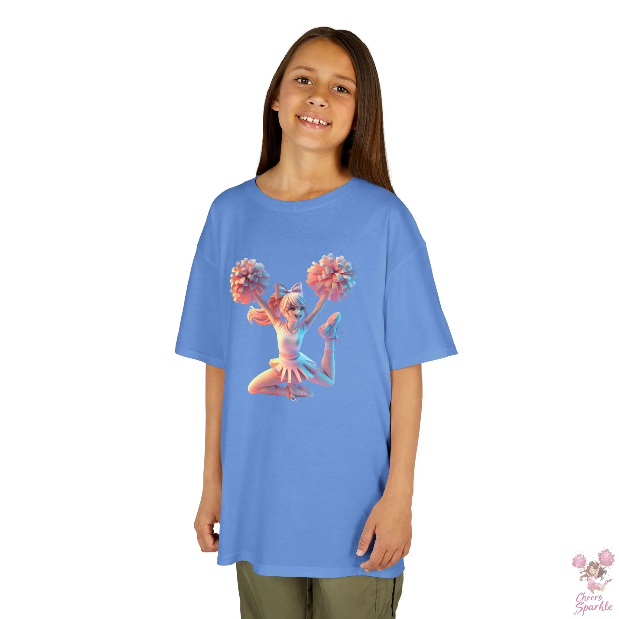 Lebendigen 3D-Druck eines Cheerleaders - Kids Heavy Cotton™ Tee Printify