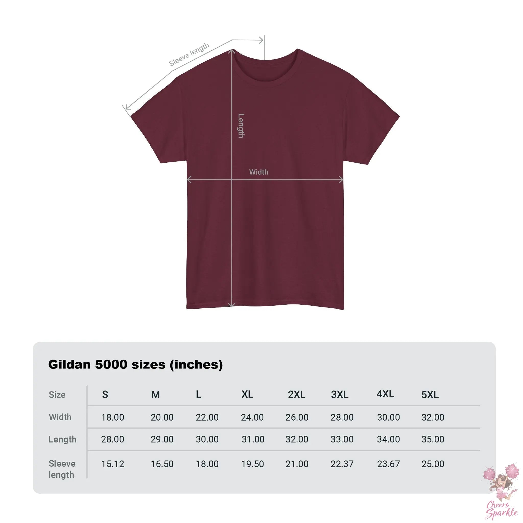 Heavy Cotton T-Shirt „Cheer is Life“ Printify