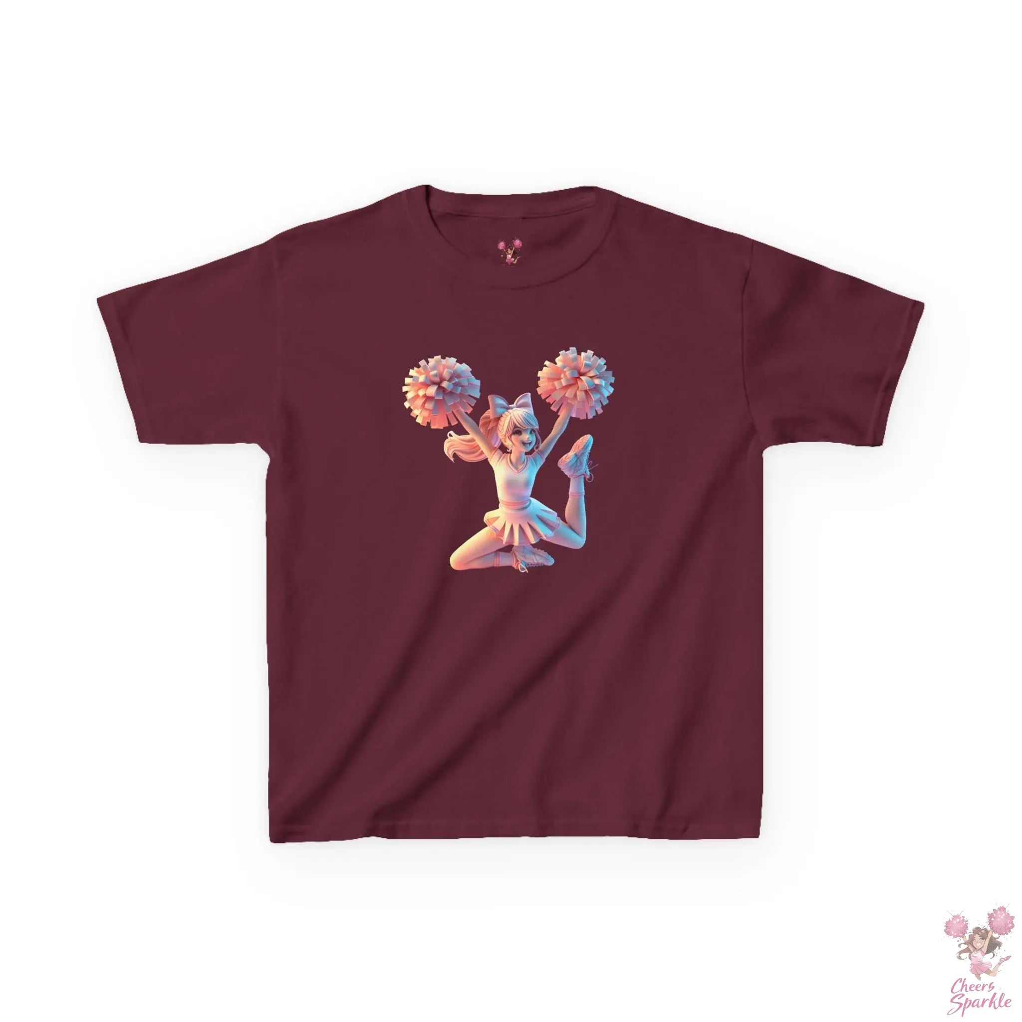 Lebendigen 3D-Druck eines Cheerleaders - Kids Heavy Cotton™ Tee Printify